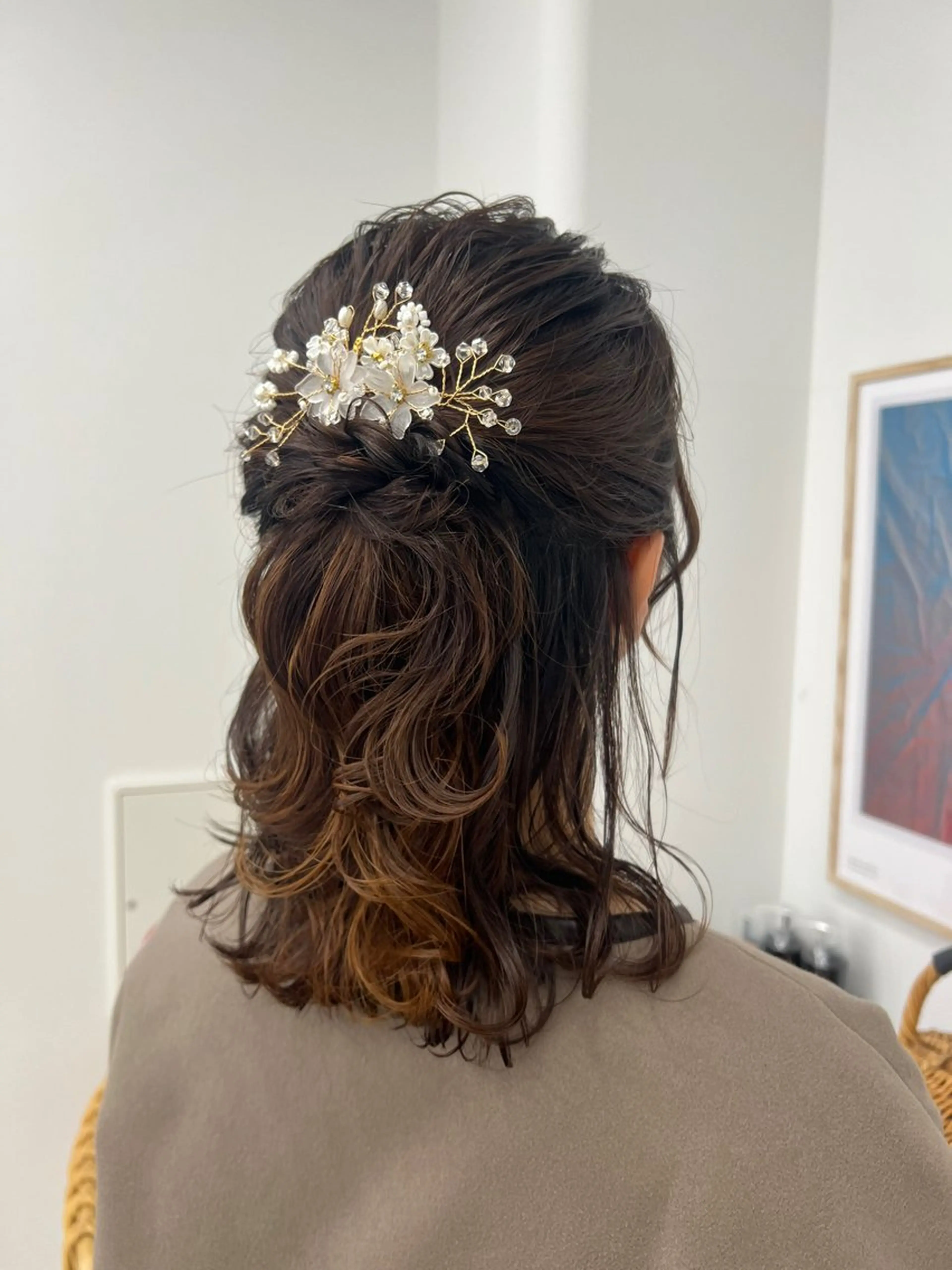 ヘアアレンジ ヘアセット アレンジ/ブラウン カラー HARU🕯のヘアスタイル