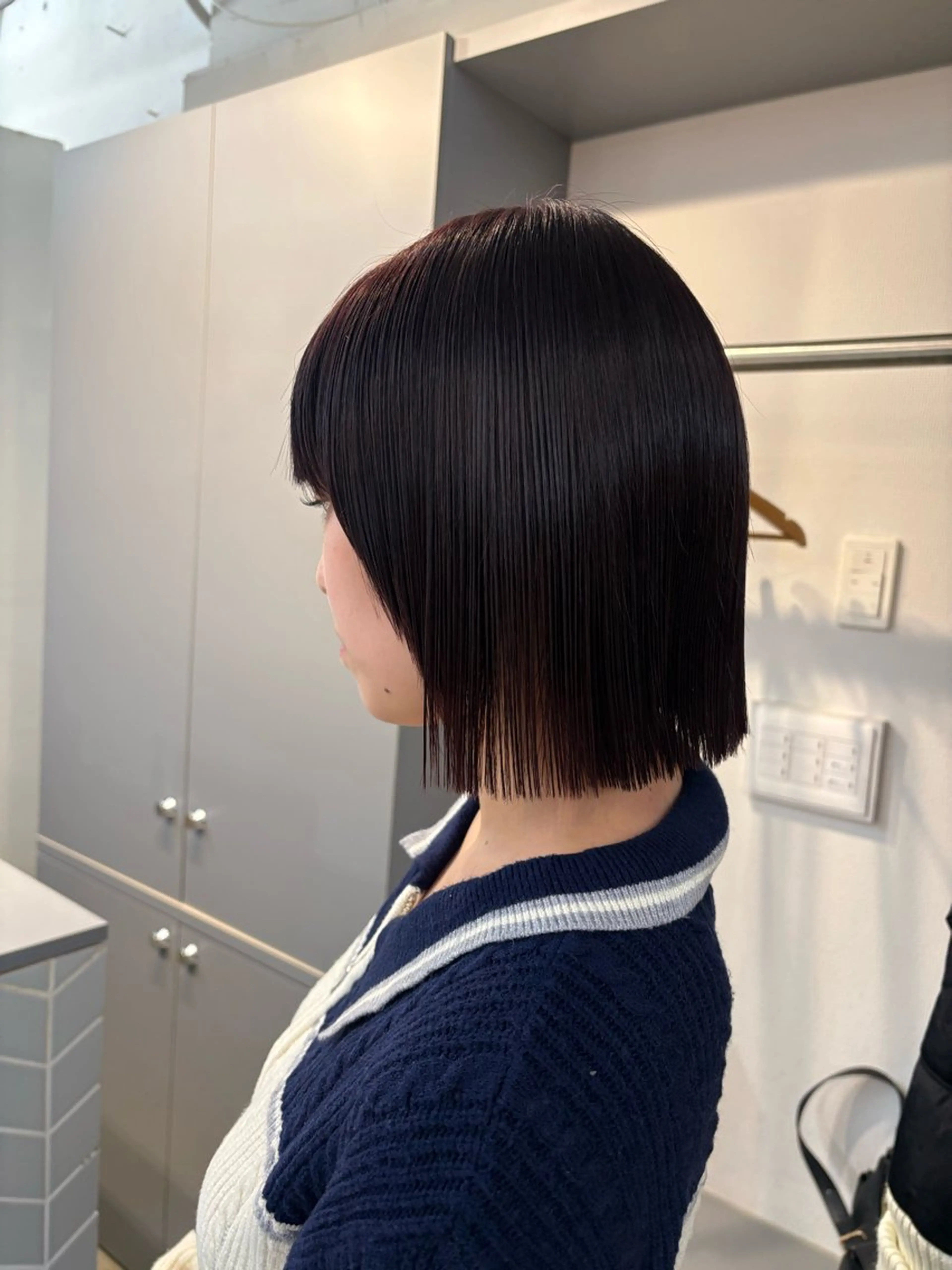 ショート 切りっぱなしボブ ボブ 韓国風ヘア lamp light所属・佐藤 妃織のヘアスタイル