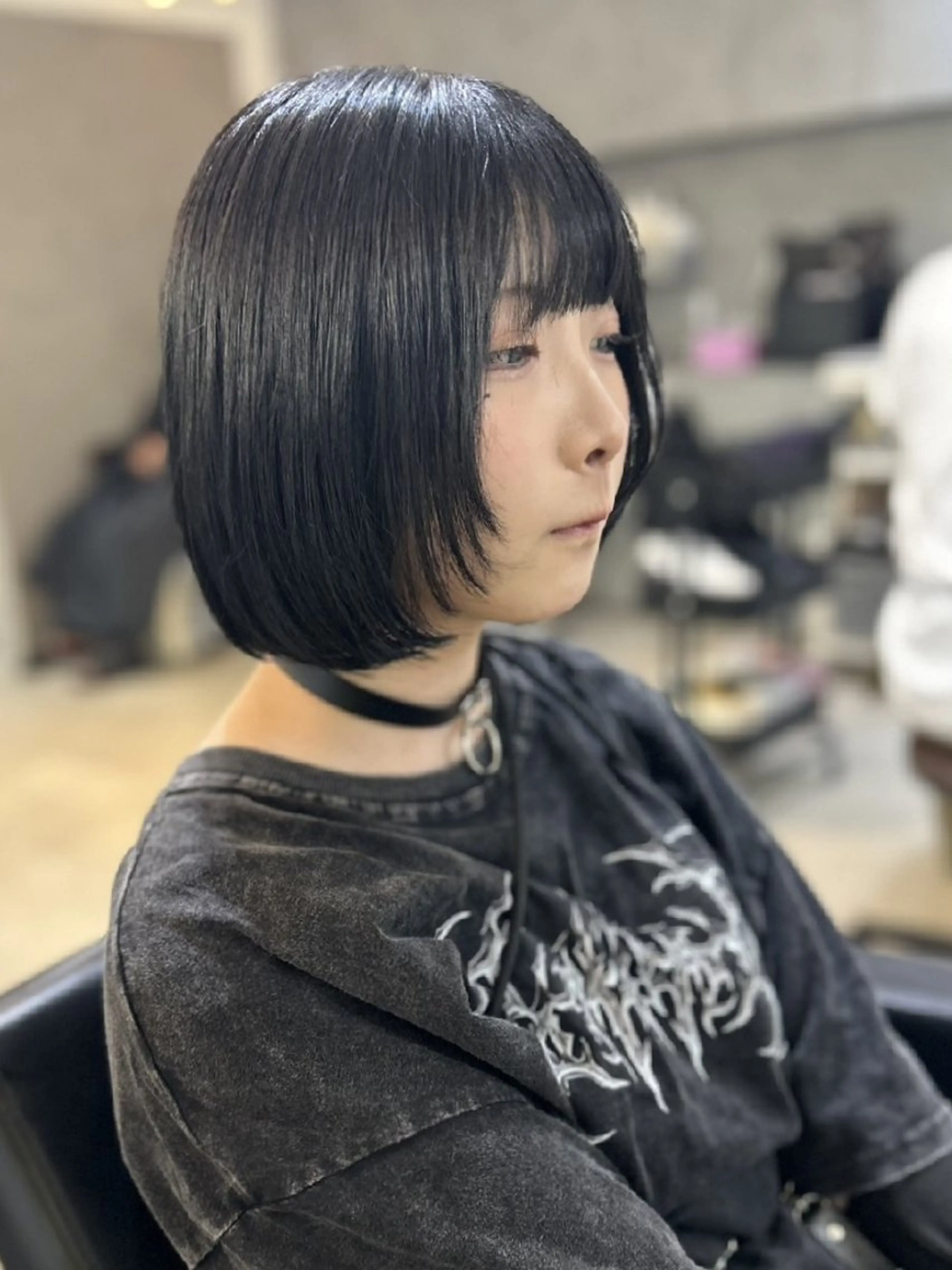ショート 顔まわりレイヤー 顔周りカット レイヤーカット カット トリートメント ボブ人気No,1✨ TAME副店長のヘアスタイル