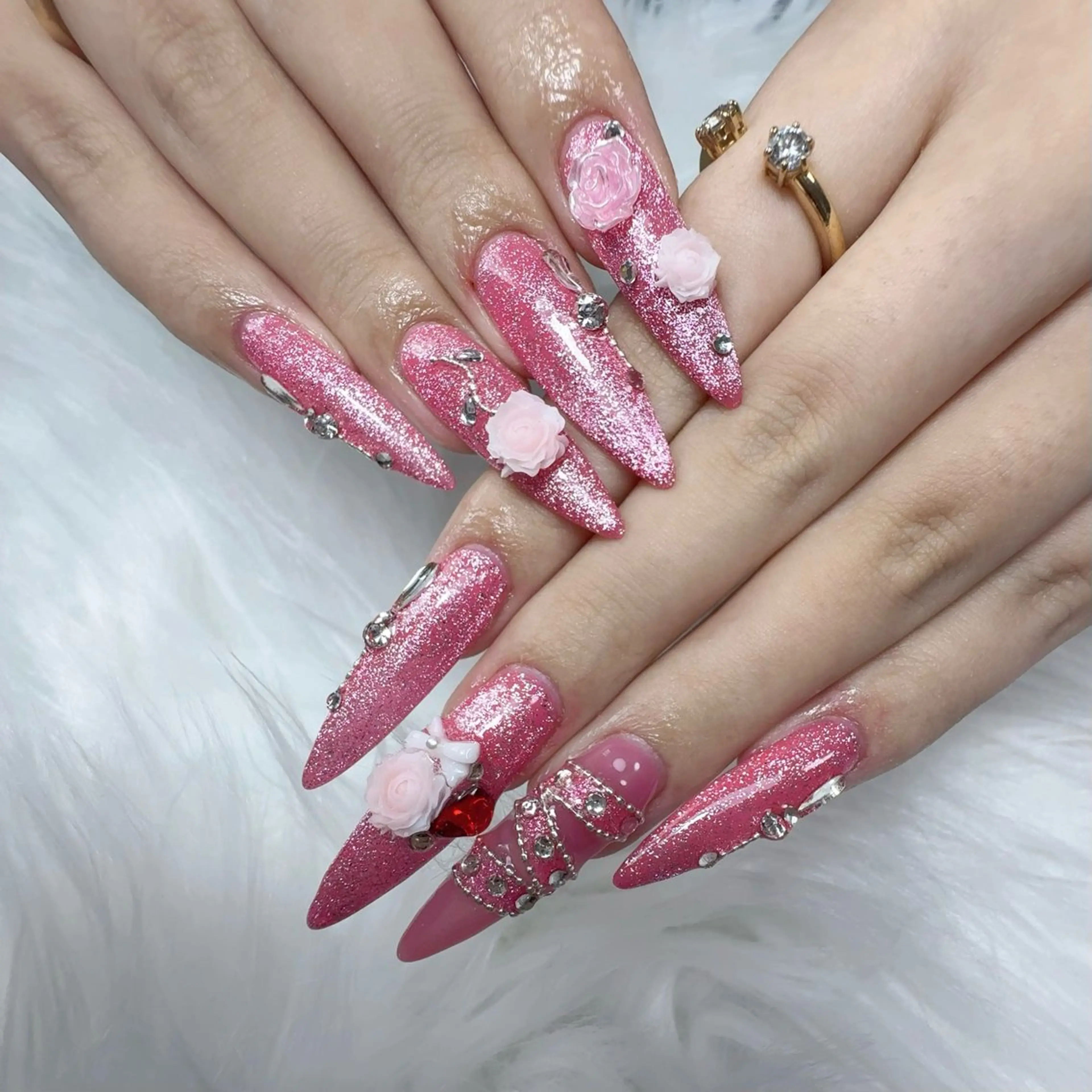 ネイル ピンク ハンドネイル L'ino nailのネイルデザイン