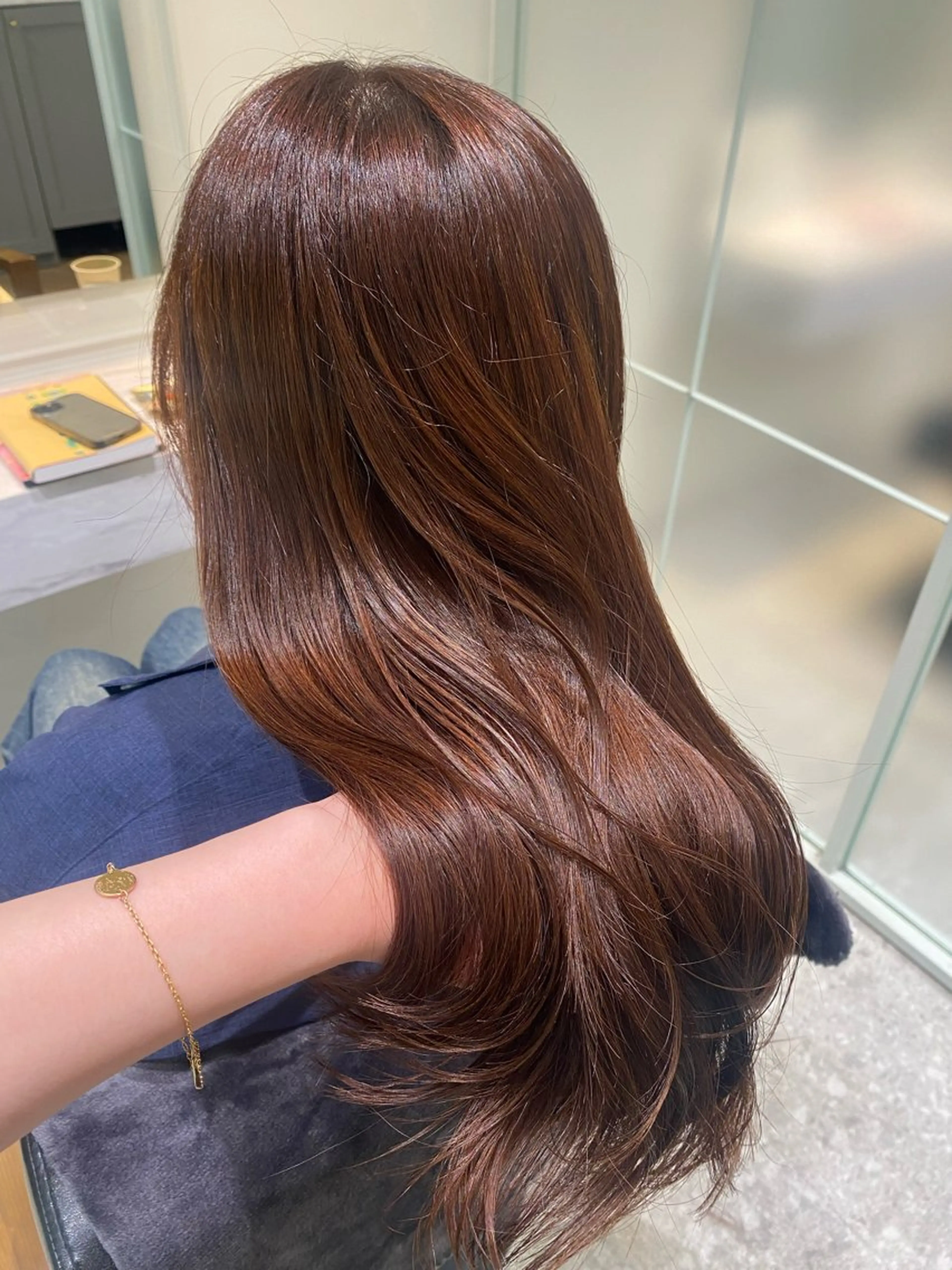 セミロング カラー ヘアカラー トリートメント モテ艶カラー 🎖さえきはるかのヘアスタイル