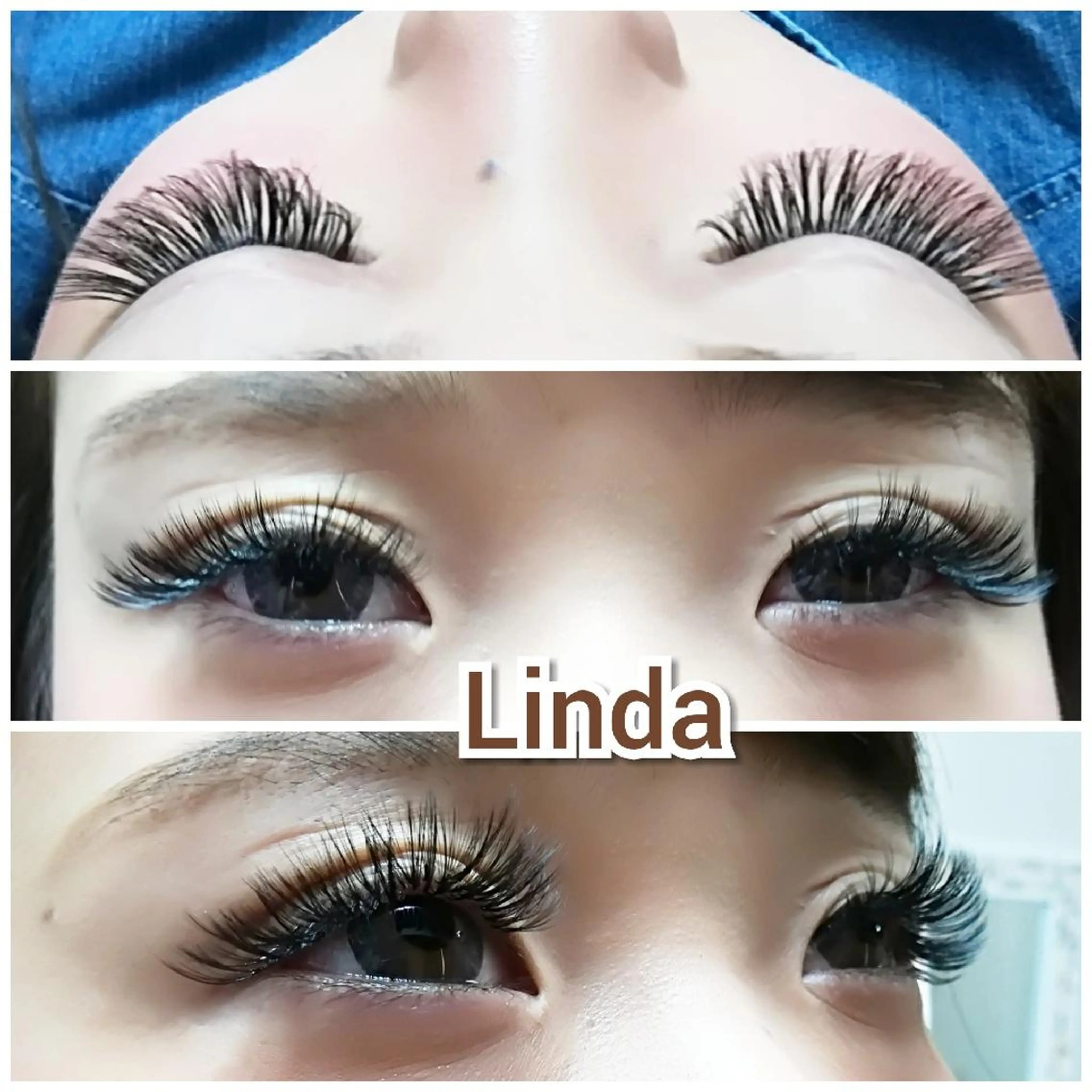 マツエク・マツパ 付け放題 ボリュームラッシュ linda lashesのマツエク・マツパデザイン