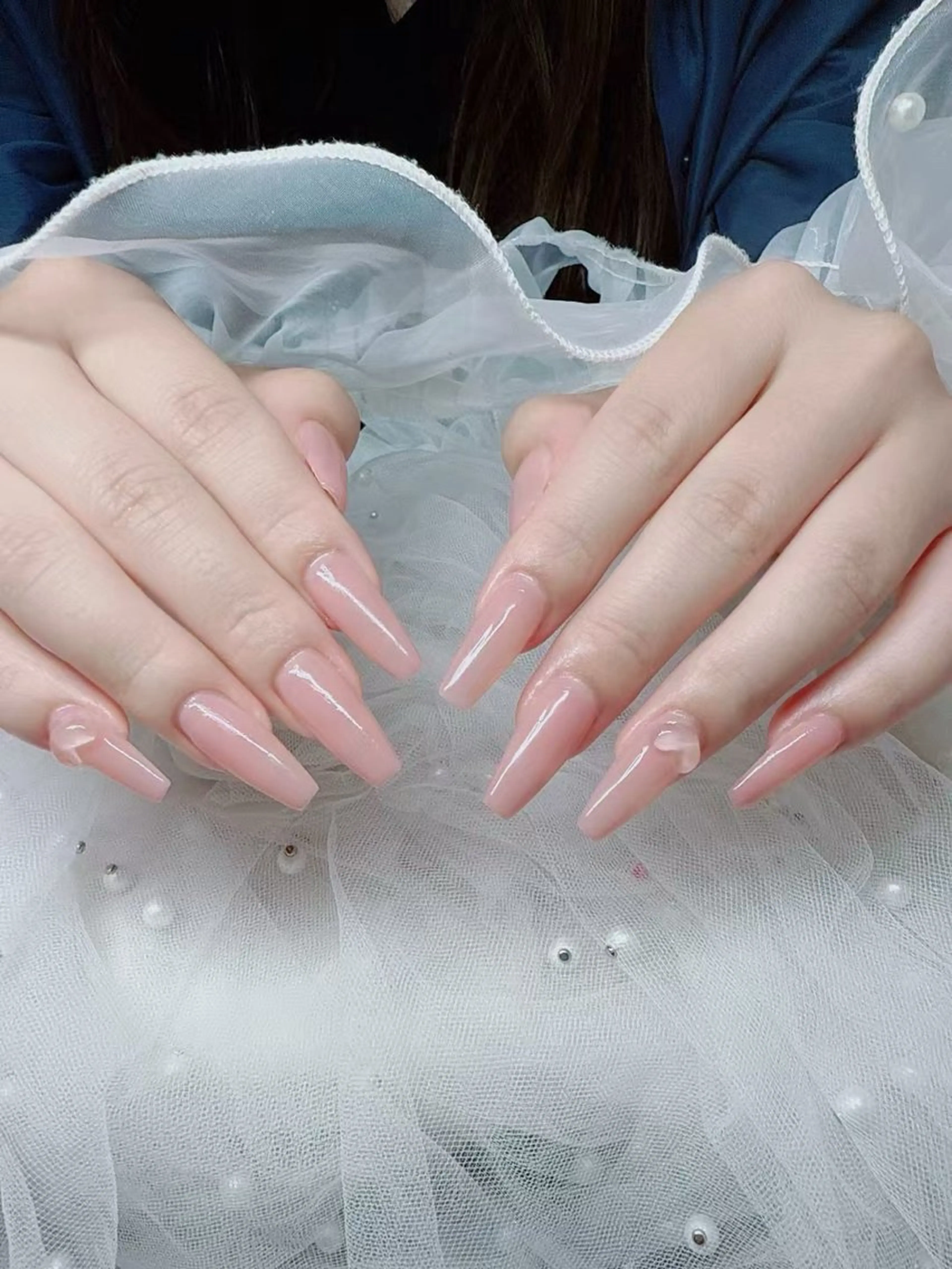 ❣️オフなしハンド★ 長さだしマグネットフレンチ/フラッシュの写真