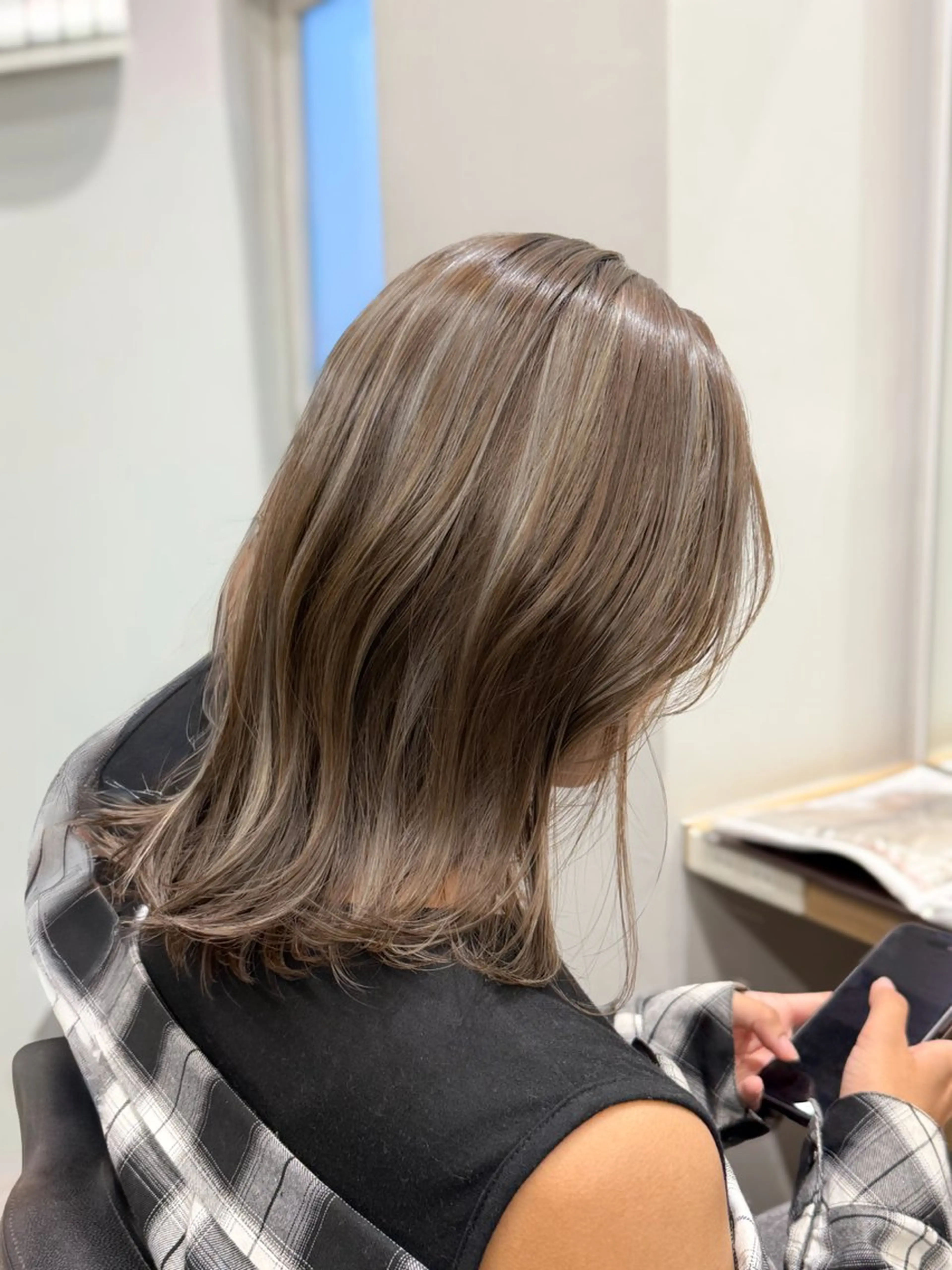 ロング カラー ブリーチ ハイライトカラー 3Dハイライト ハイライト カット ヘアカラー 巻ける髪質改善🫧ハ イライト/永田汰伊智のヘアスタイル