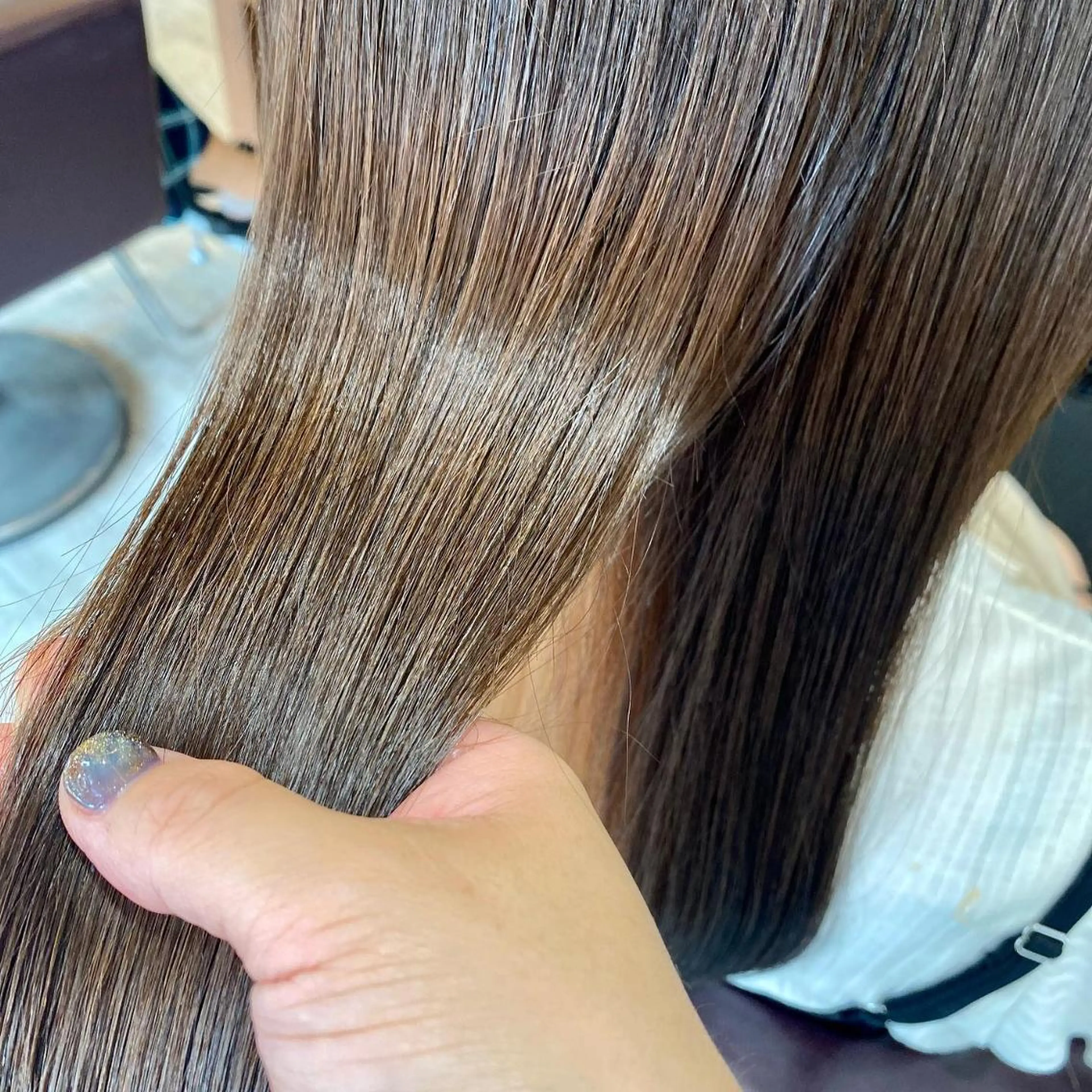 セミロング 加藤 実穂のヘアスタイル