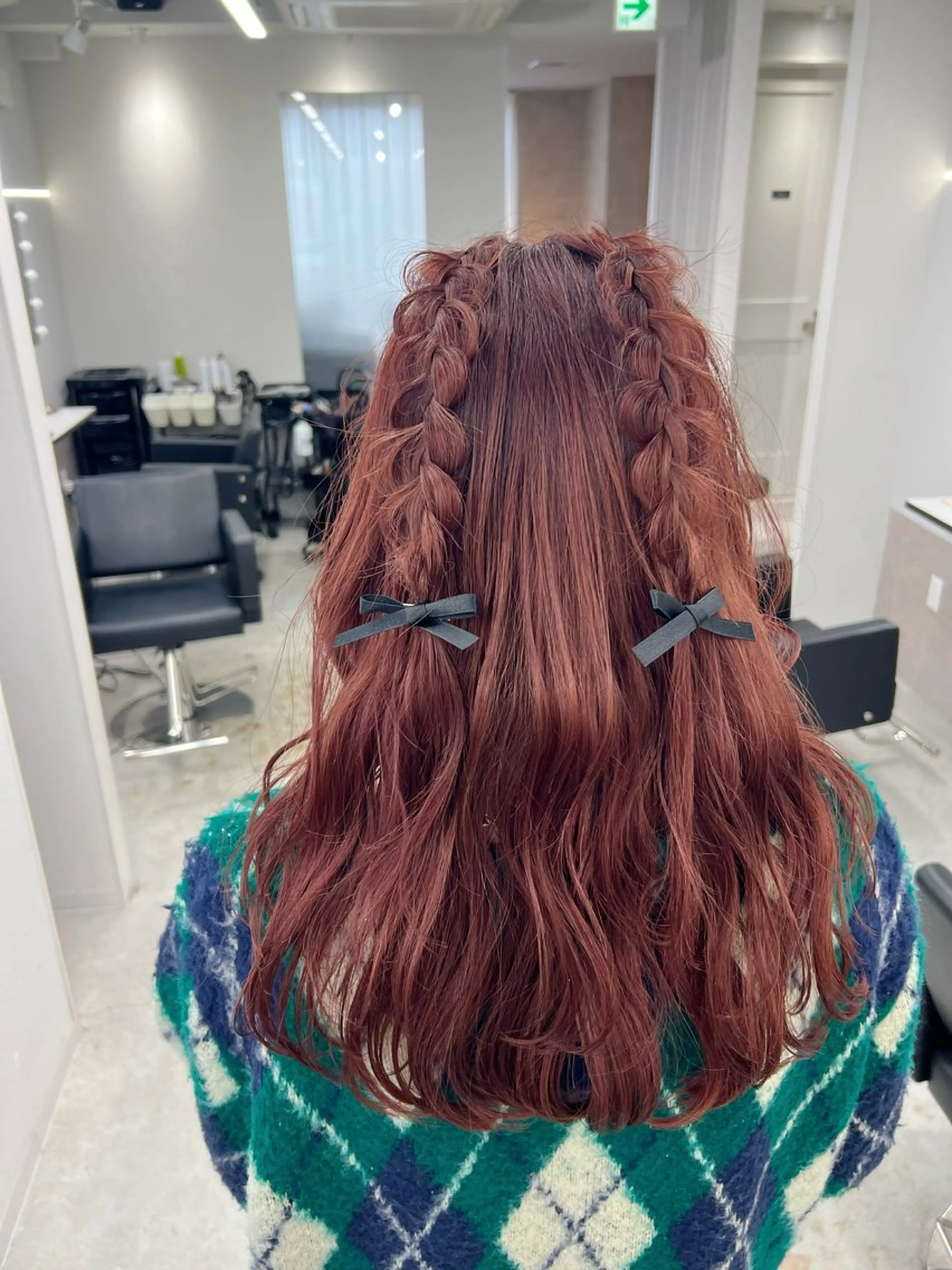 ロング ヘアセット maya レイヤーカットのヘアスタイル