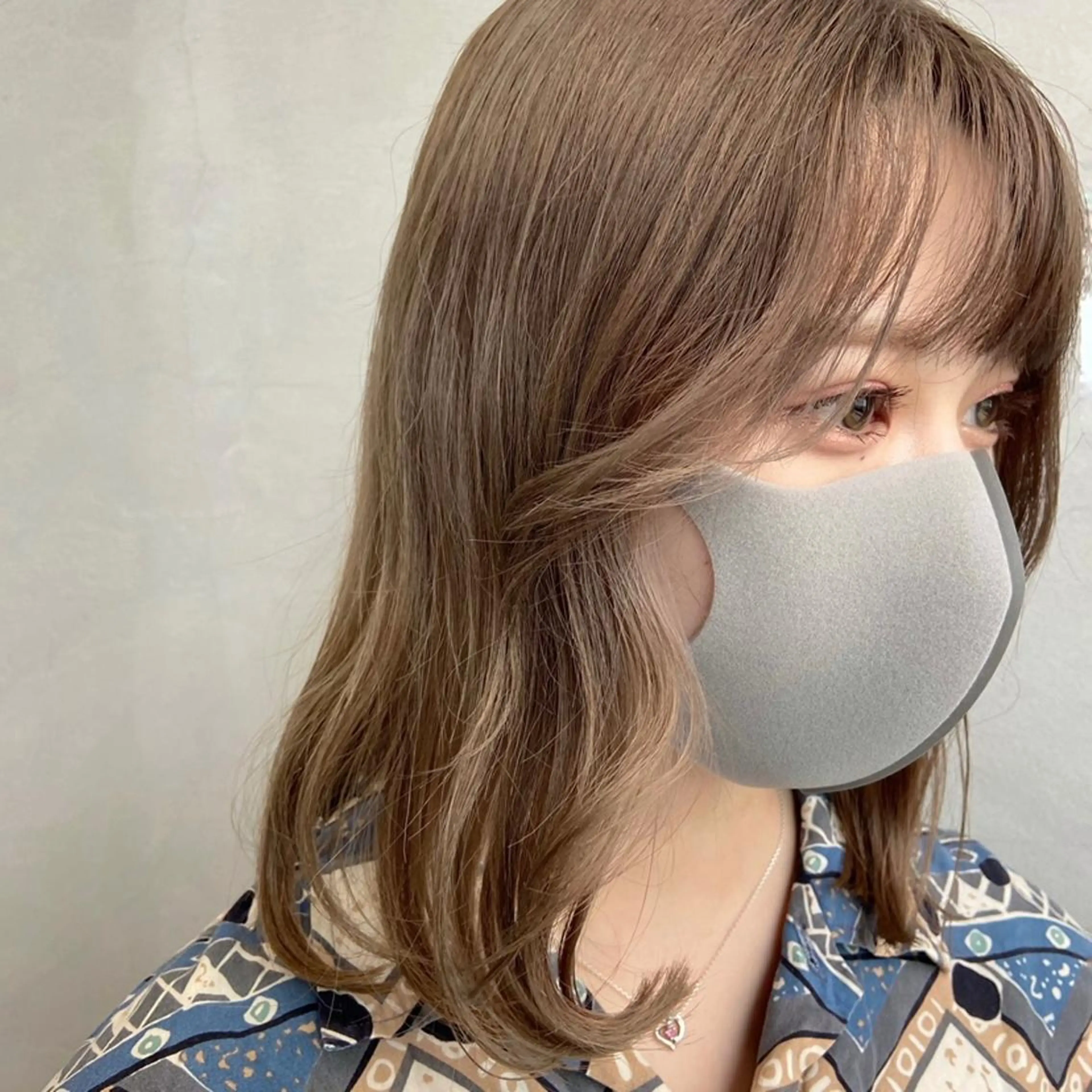 セミロング カラー ベージュカラー ブリーチ 透明感カラー ヘアカラー yuna/ボブカット /ハイトーンカラーのヘアスタイル