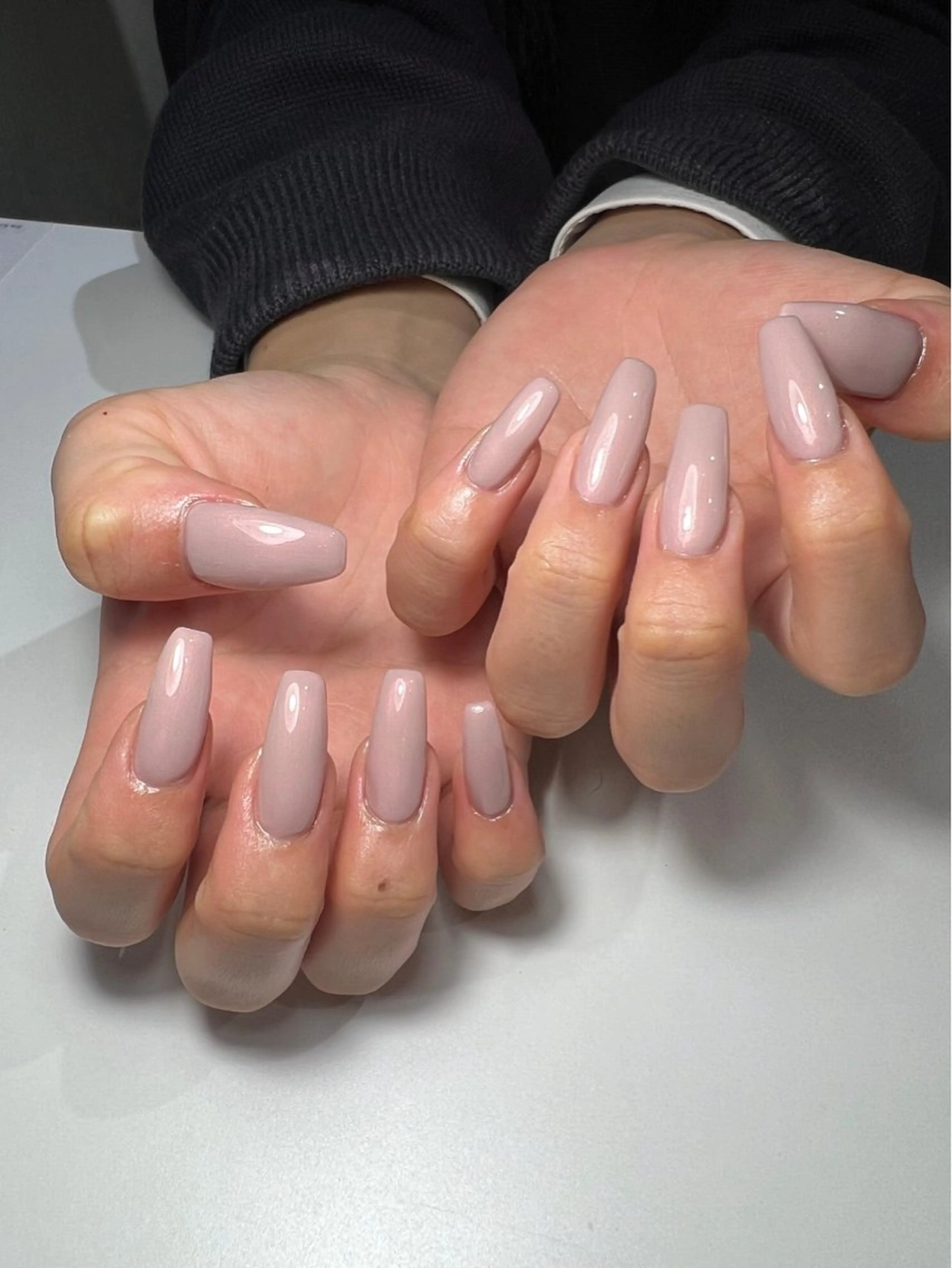 ネイル 長さ出し ワンカラーネイル hills nail /Asukaのネイルデザイン