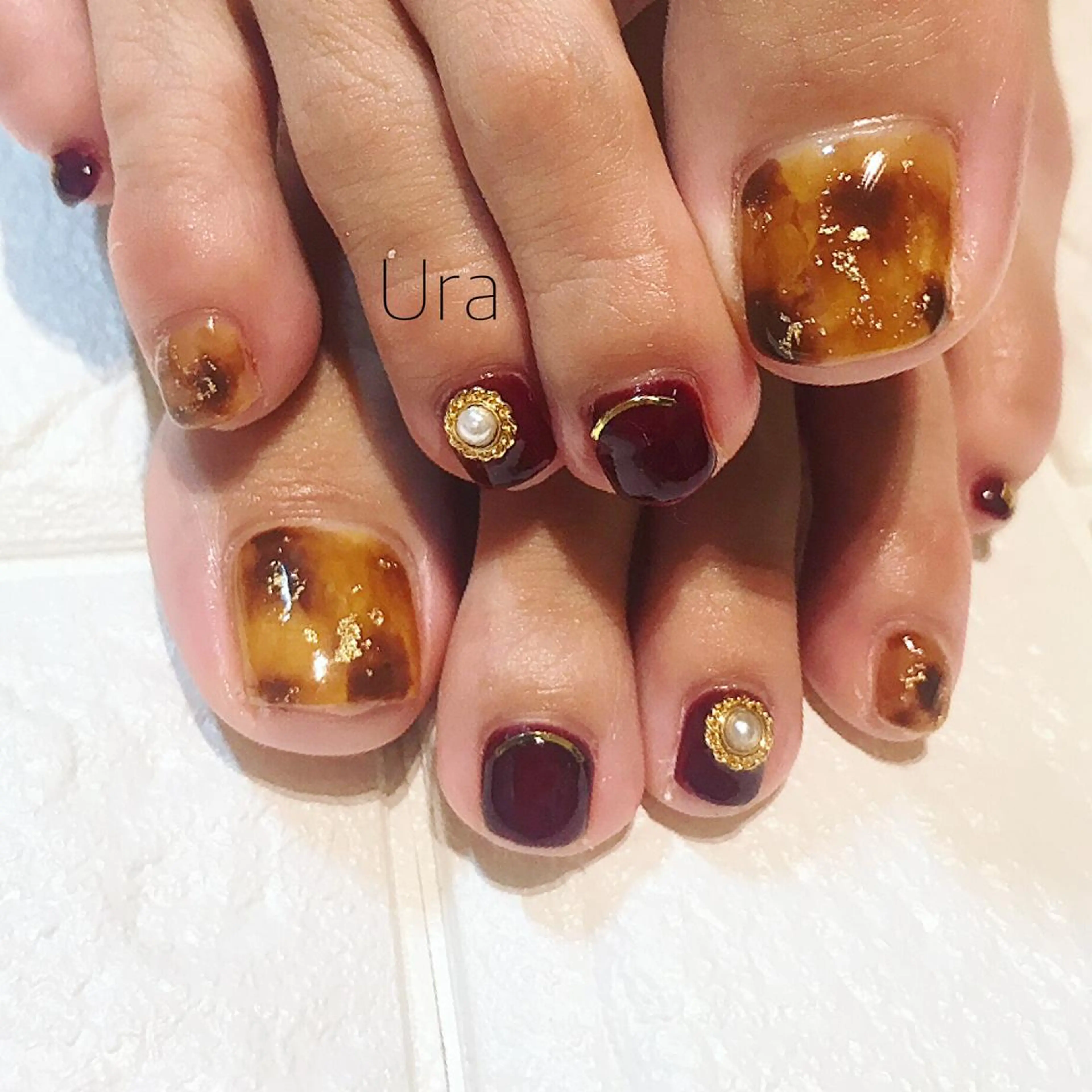 ネイル フットネイル UrakoNail 《nail》のネイルデザイン