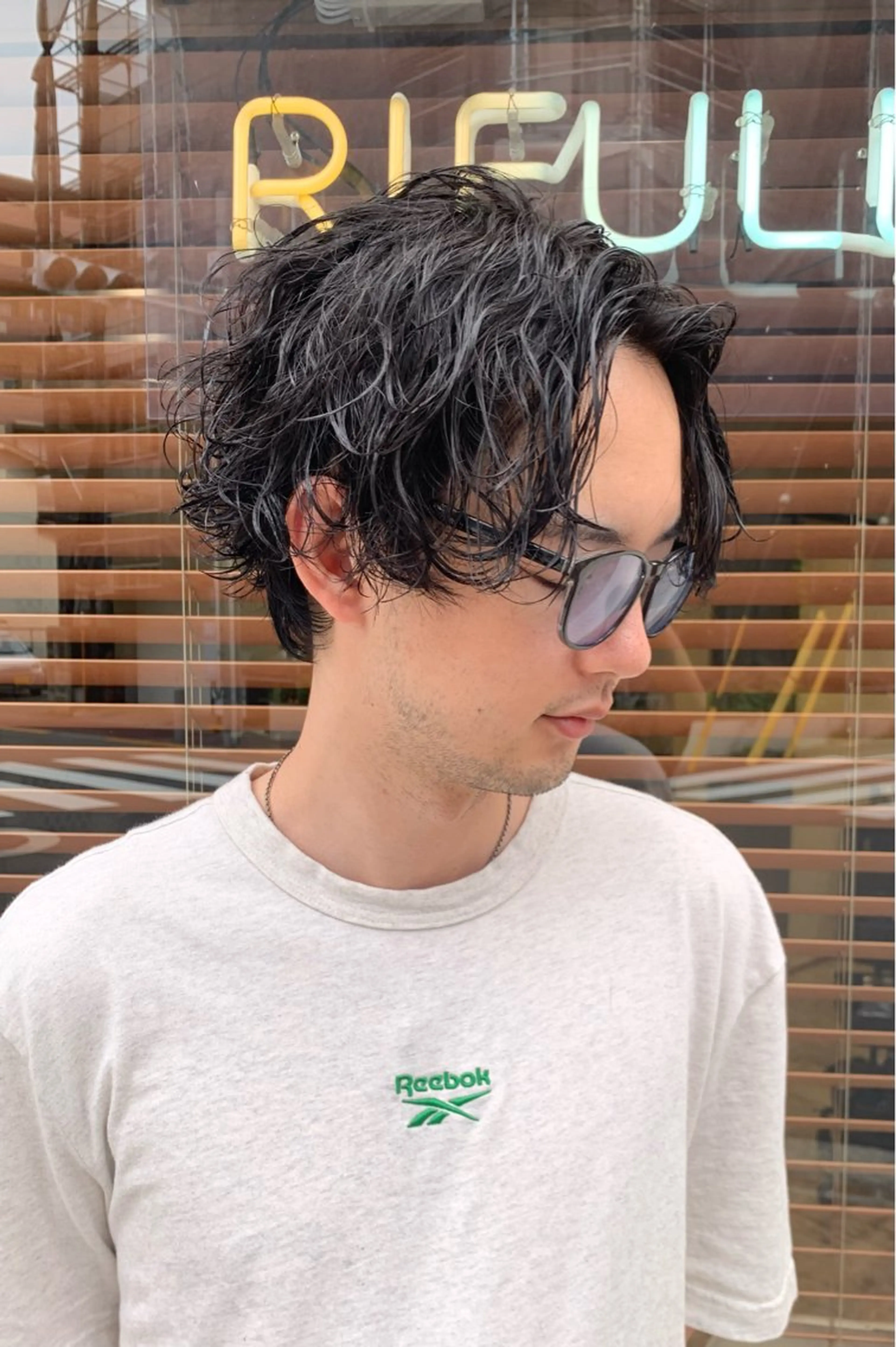 ショート カット パーマ 園田 将士のヘアスタイル