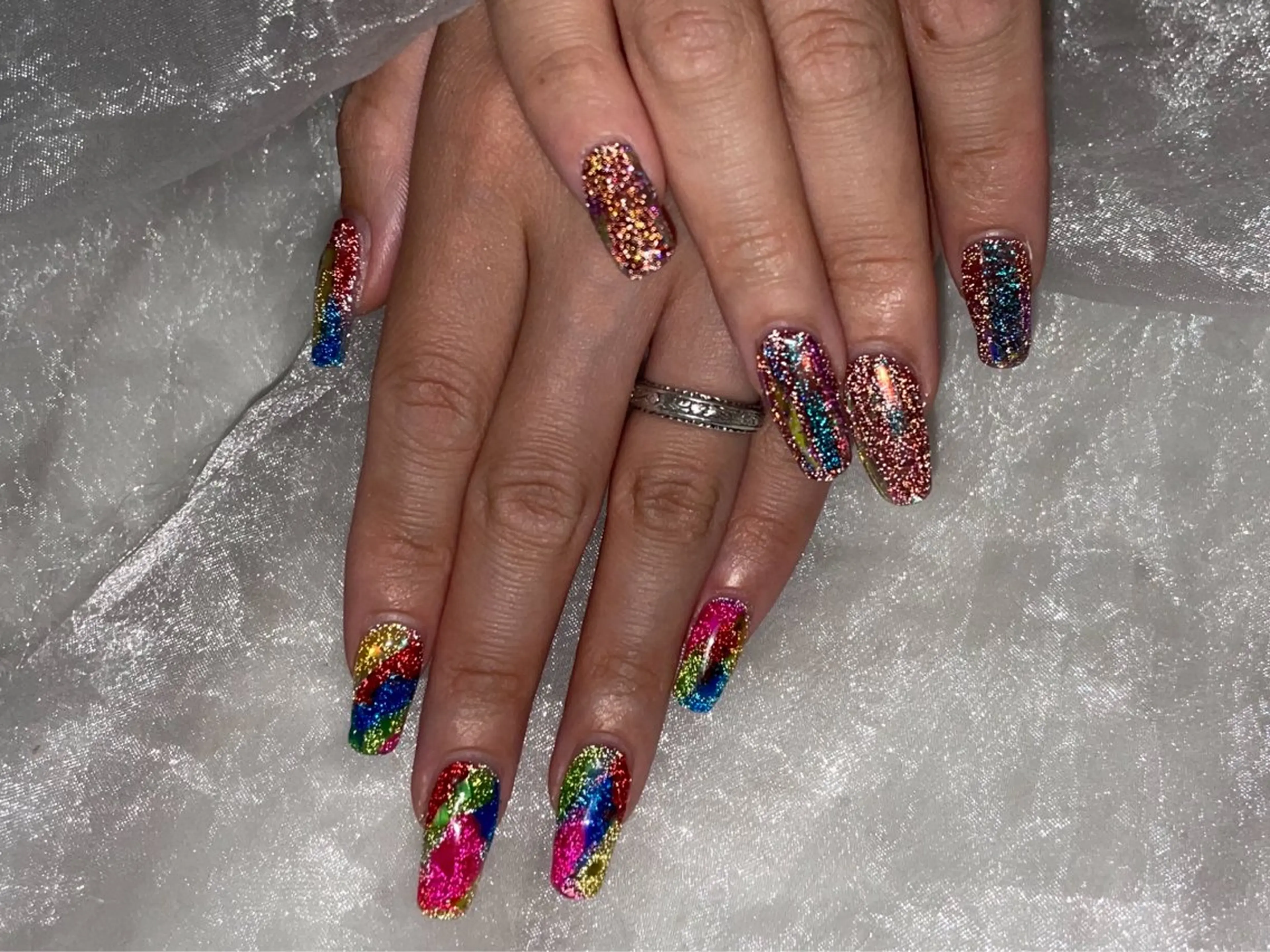 ネイル フラッシュネイル ハンドネイル BABY LION :Fumiyoのネイルデザイン