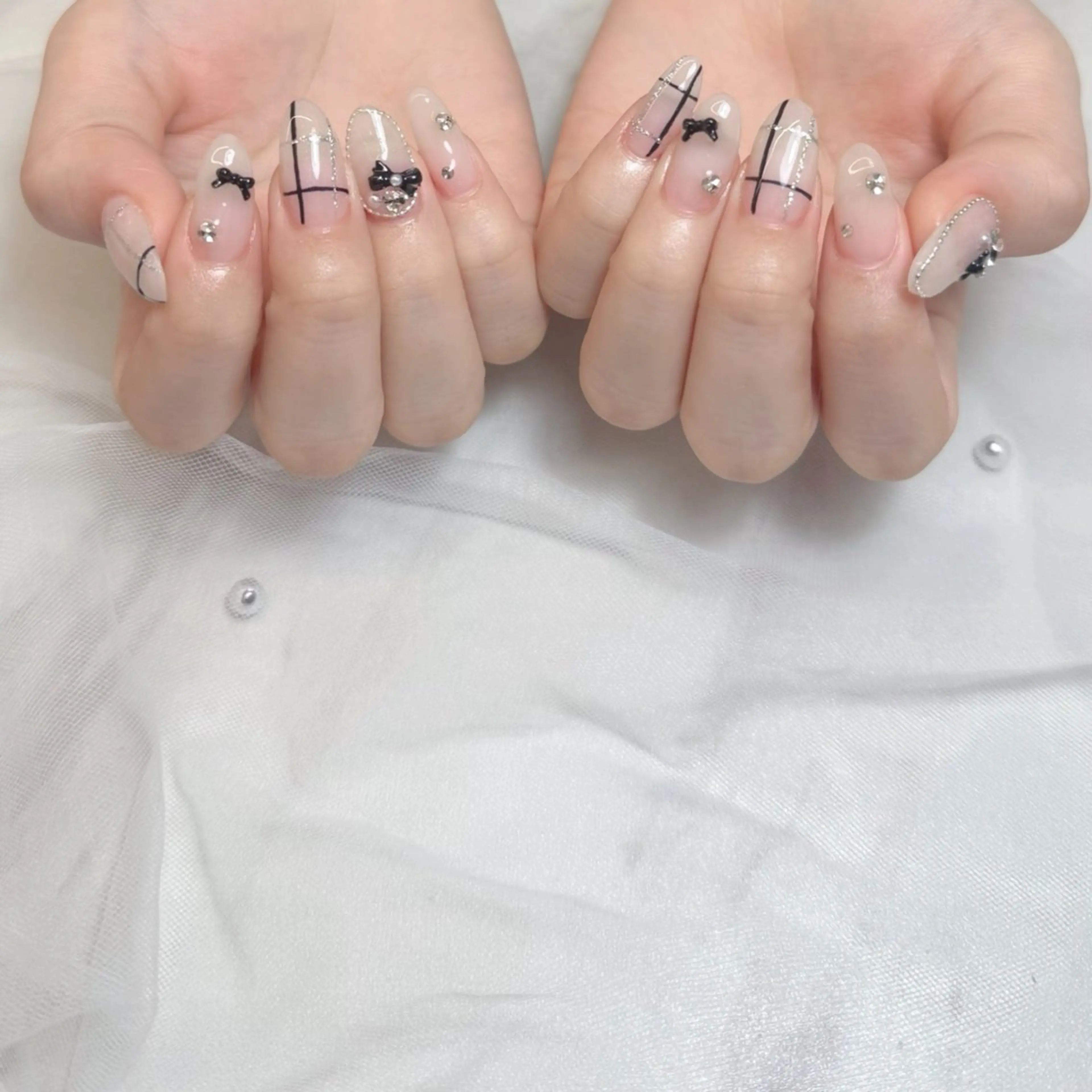 ネイル ハンドネイル mau🩵nail 堺筋本町｜心斎橋のネイルデザイン