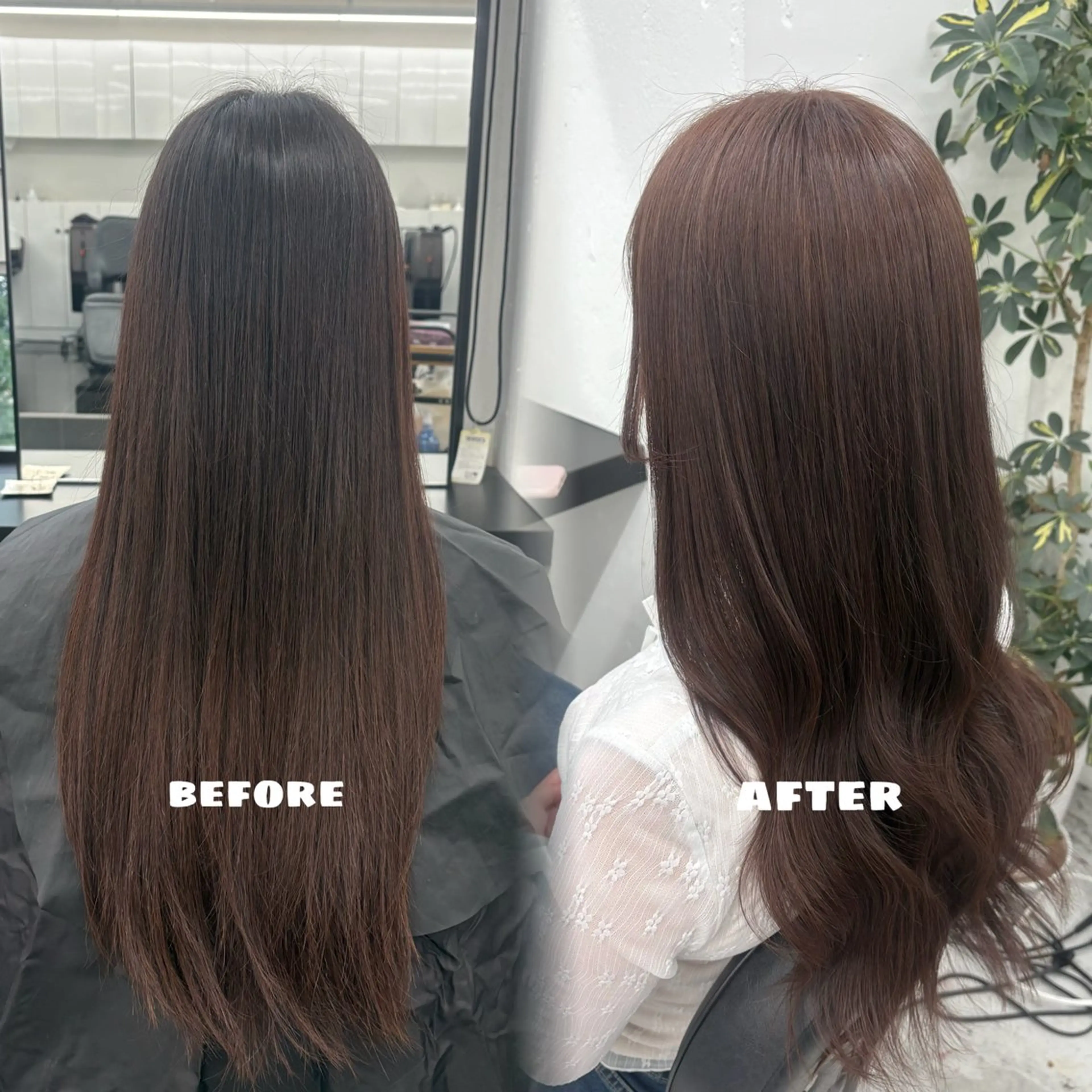 ロング カラー ブラウンカラー ピンクカラー ピンクブラウン 🌟ゆりあ🌟 JILLSTUDIOのヘアスタイル