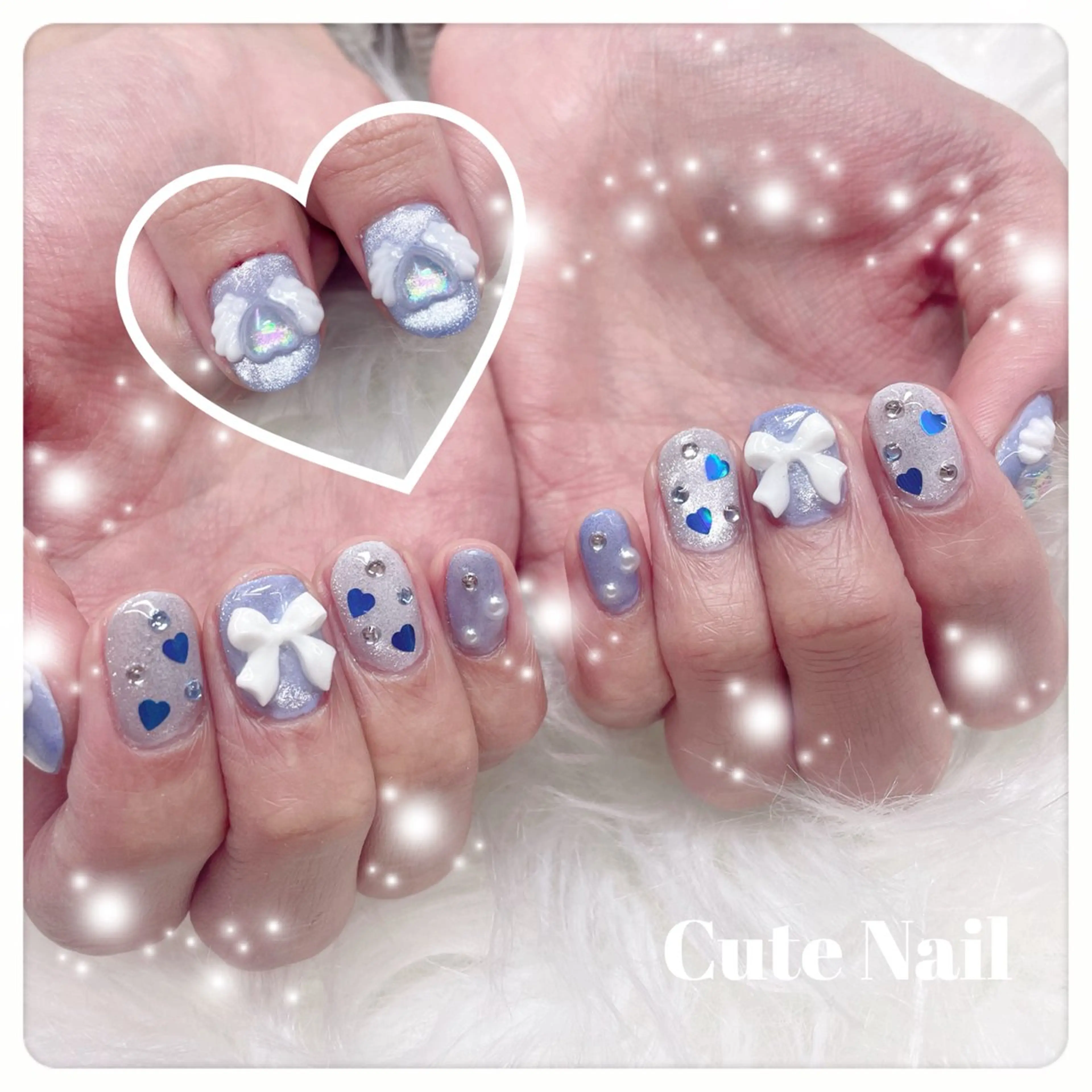 ネイル ️🫧もこ 艶感ネイル🫧のネイルデザイン