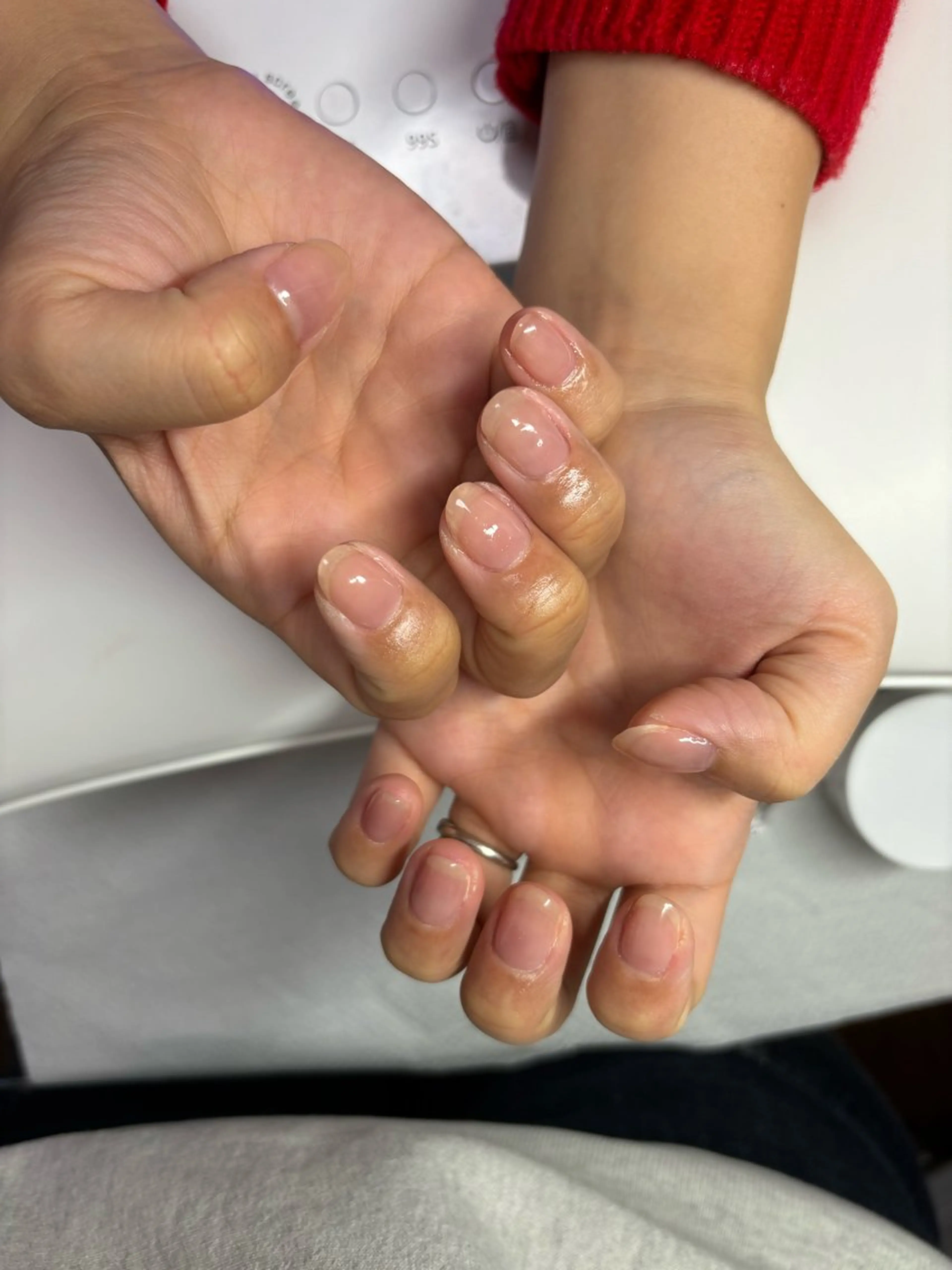 ネイル ワンカラーネイル ピンク ぽっぷん satomiのネイルデザイン