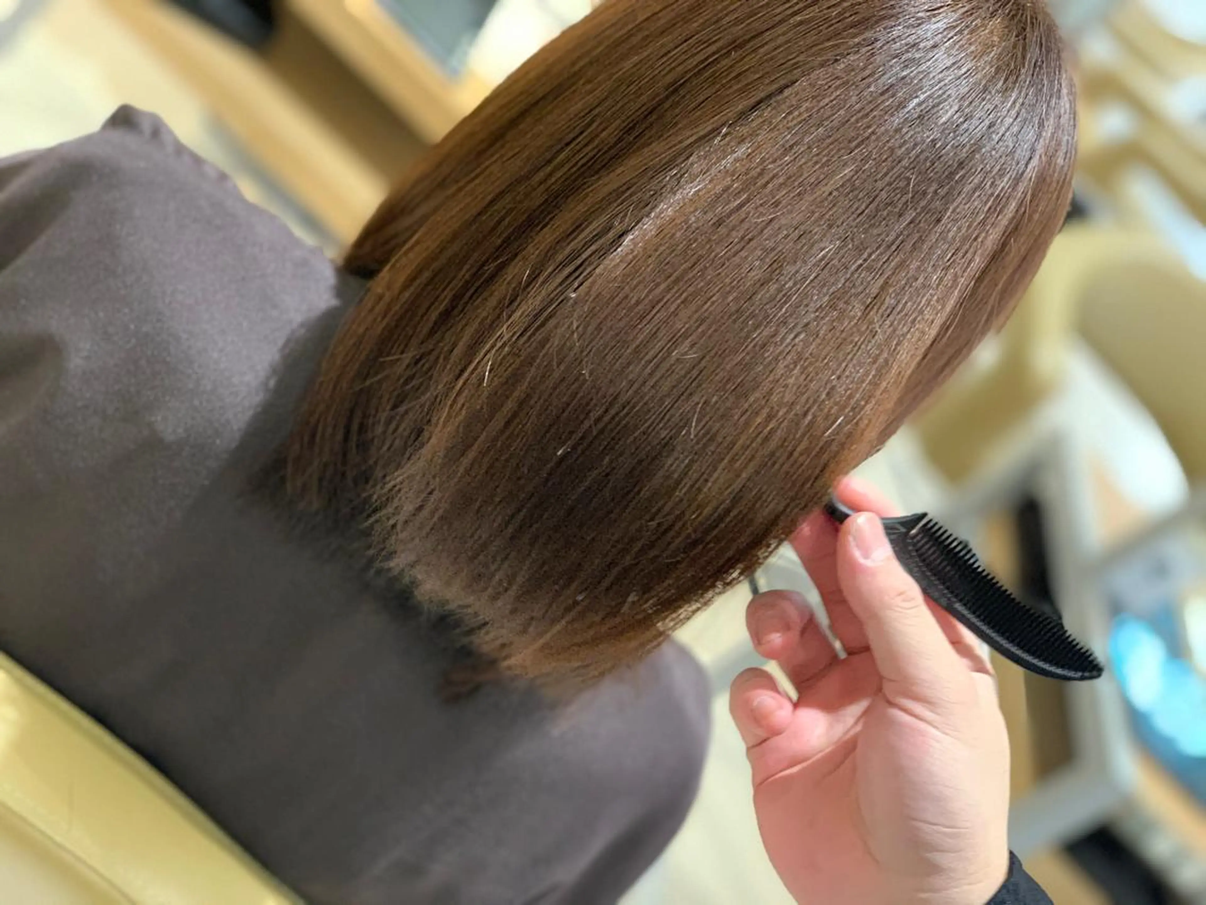 ミディアム 髪質改善 美髪ストレート AOYAGIのヘアスタイル