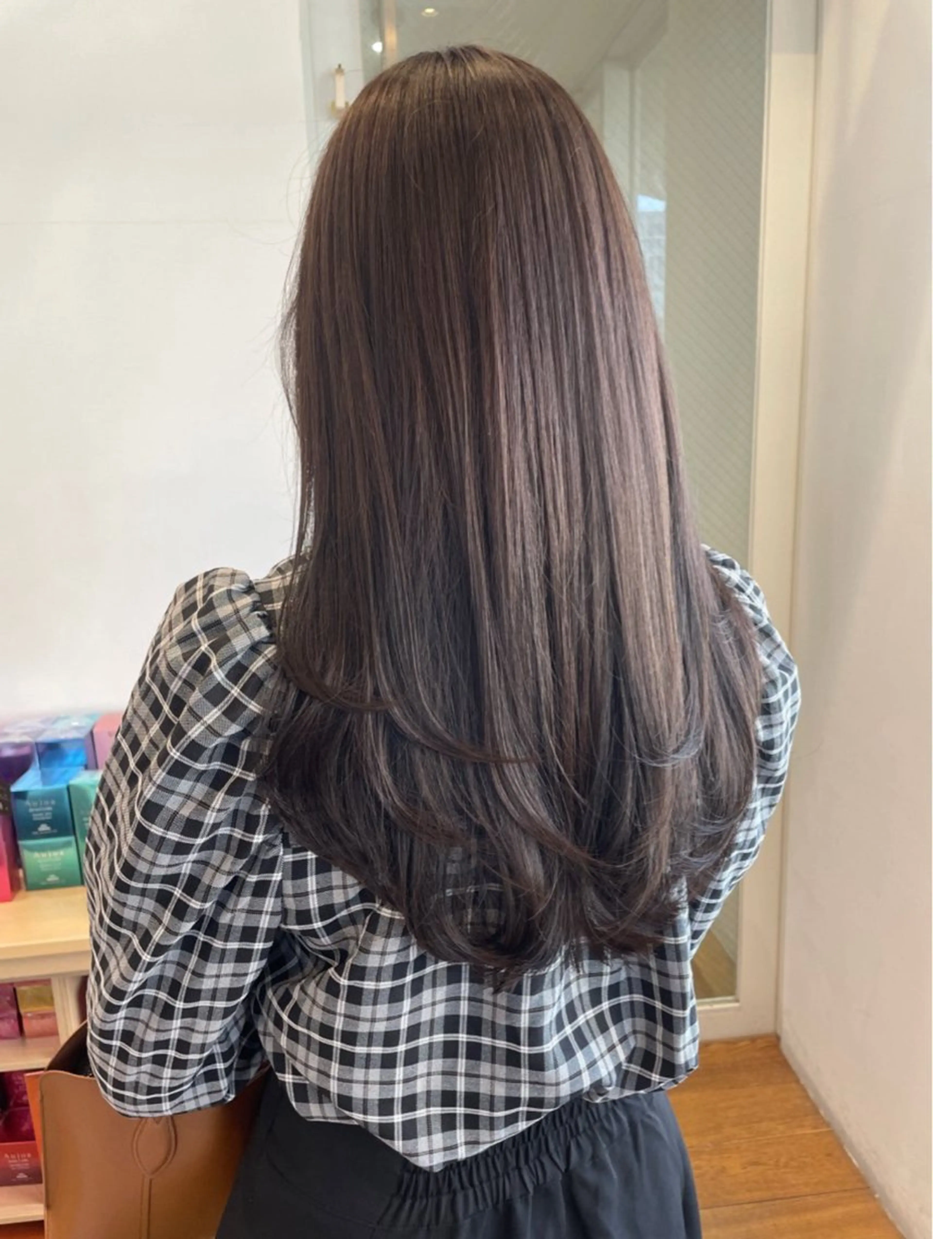 ロング カラー アッシュ アッシュブラウン ブラウンカラー ヘアカラー 暖色カラー/ダブル カラー/名古屋/辻のヘアスタイル