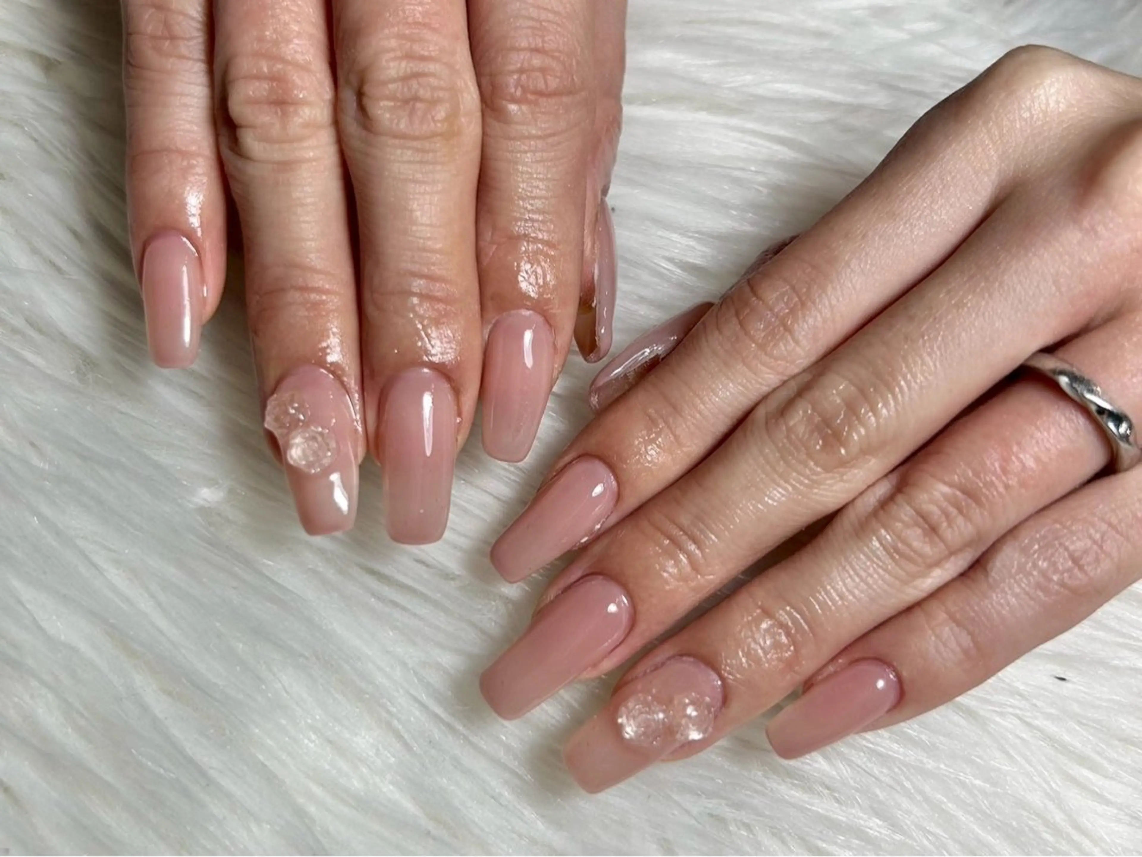 ネイル ロングネイル シンプルネイル ハンドネイル joieange hinakoのネイルデザイン