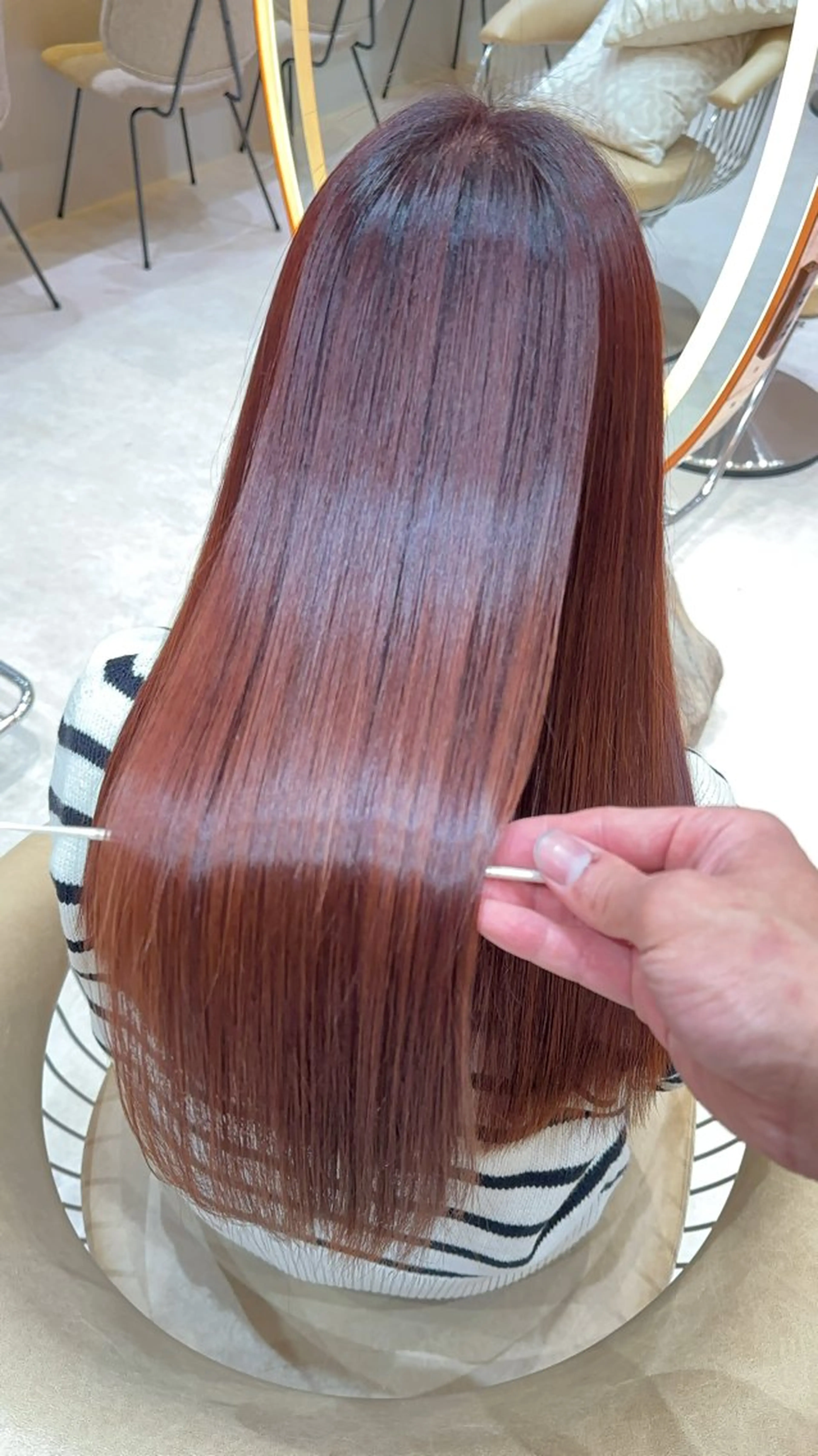 ロング カラー カット ヘアカラー 縮毛矯正 縮毛矯正✨🫧 レイヤー川村利幸のヘアスタイル