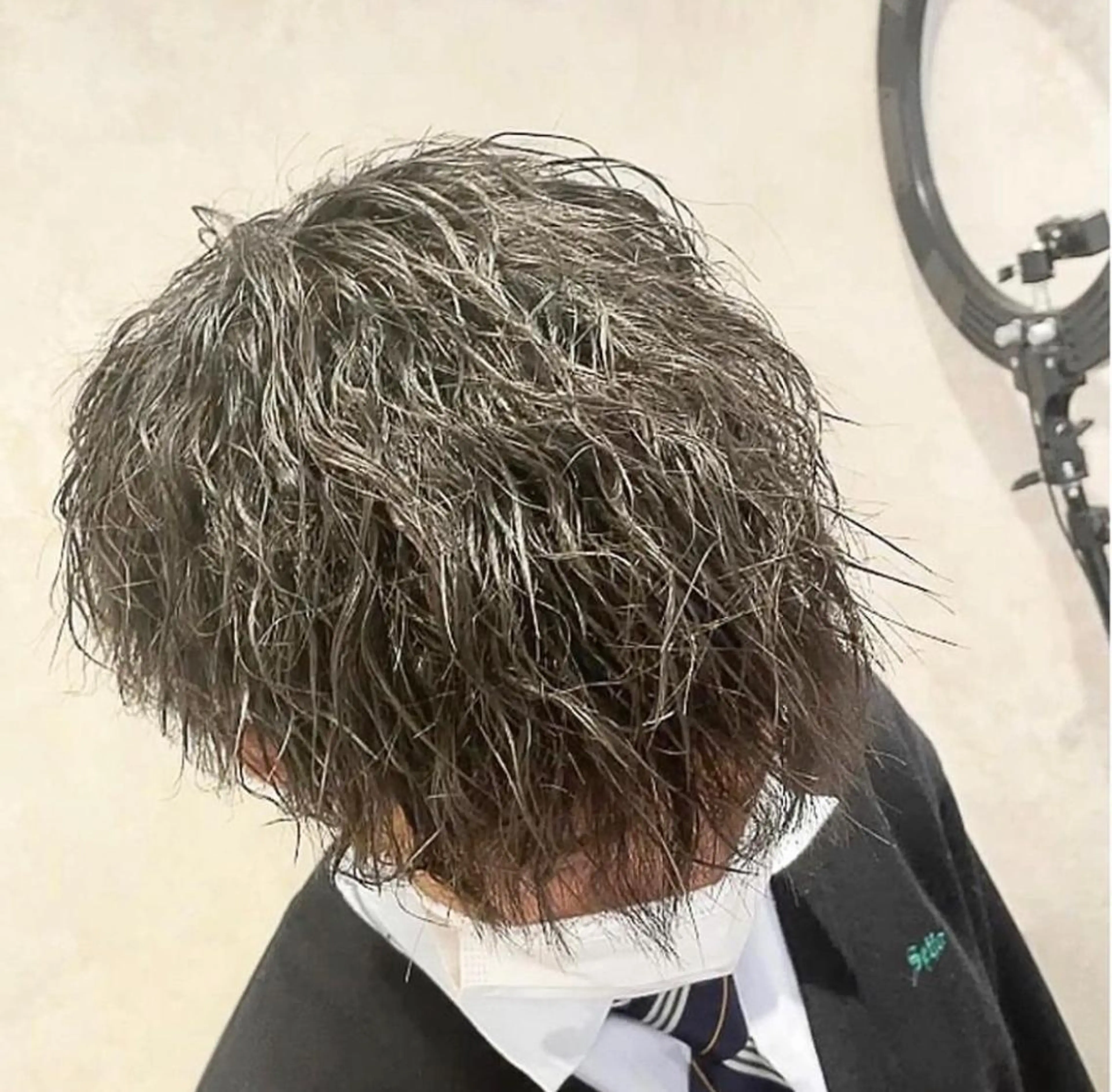 ショート パーマ メンズ カット パーマ 本町No1カット集団 AFROのヘアスタイル