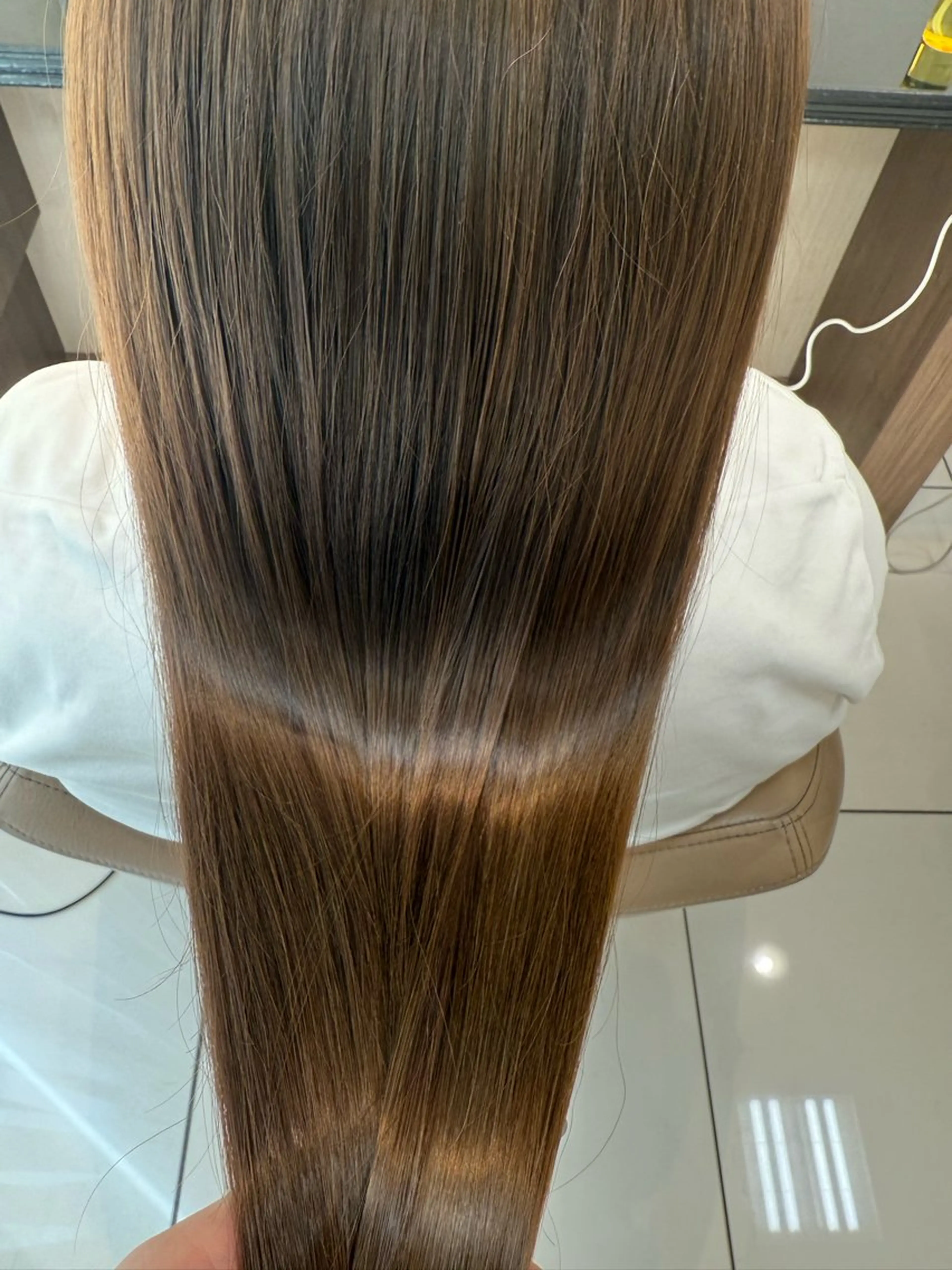 カラー ブラウンカラー 吉田 愛子のヘアスタイル