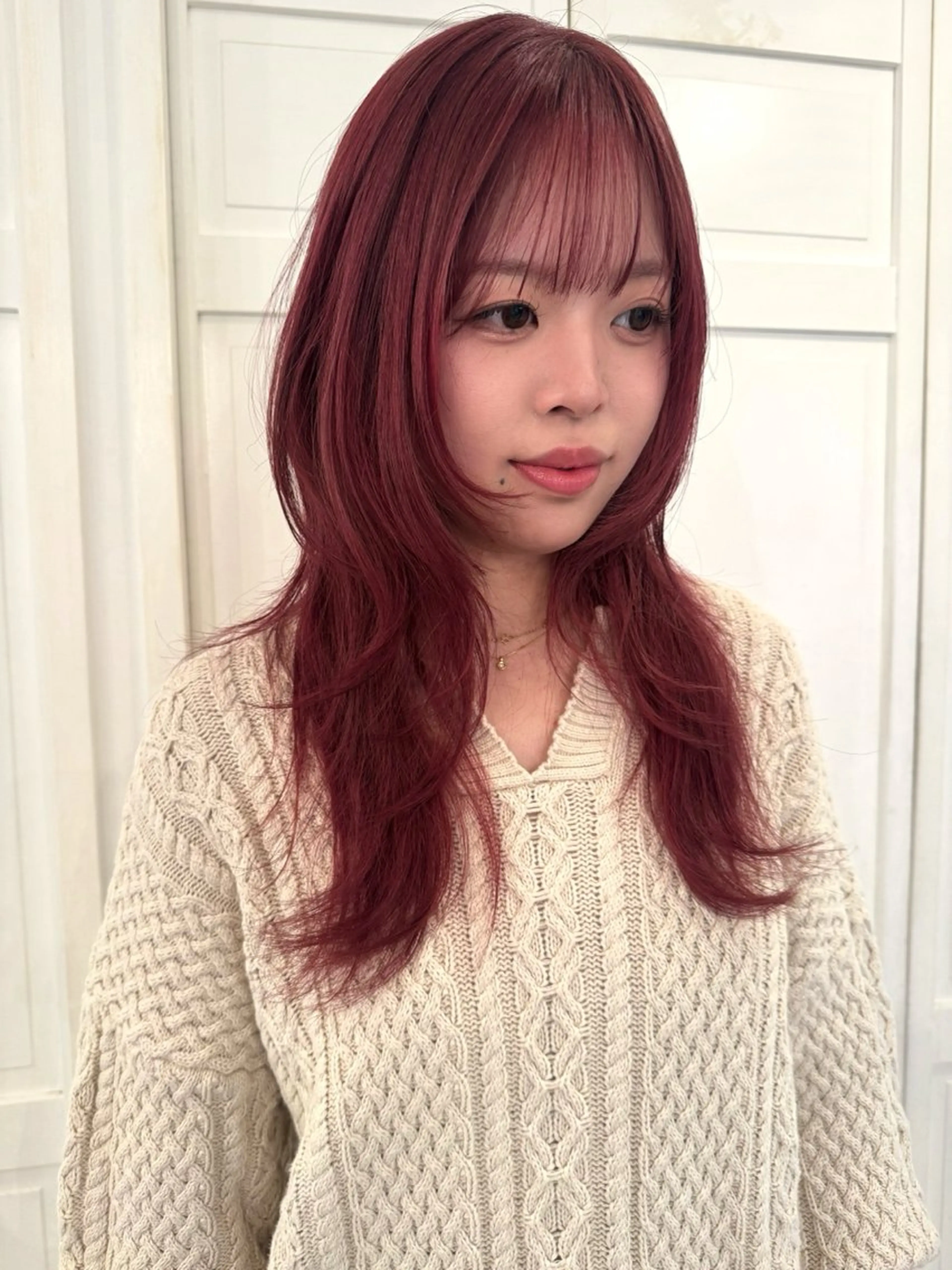 カラー カット ヘアカラー ブリーチカラー🎀 韓国風/寺門美優のヘアスタイル