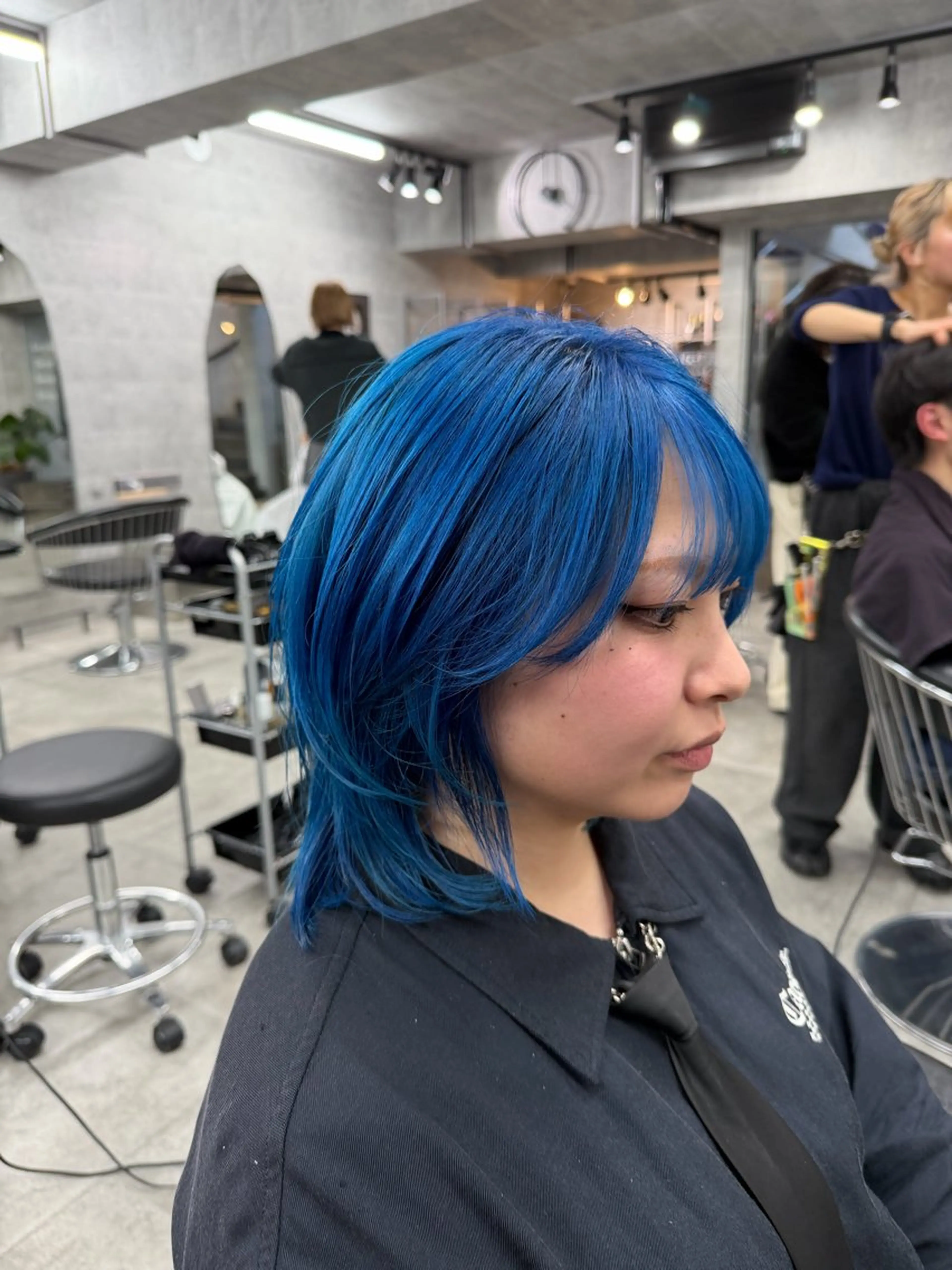 ミディアム カラー カット ヘアカラー トリートメント You/透明感カラー レイヤーカット/ボブのヘアスタイル