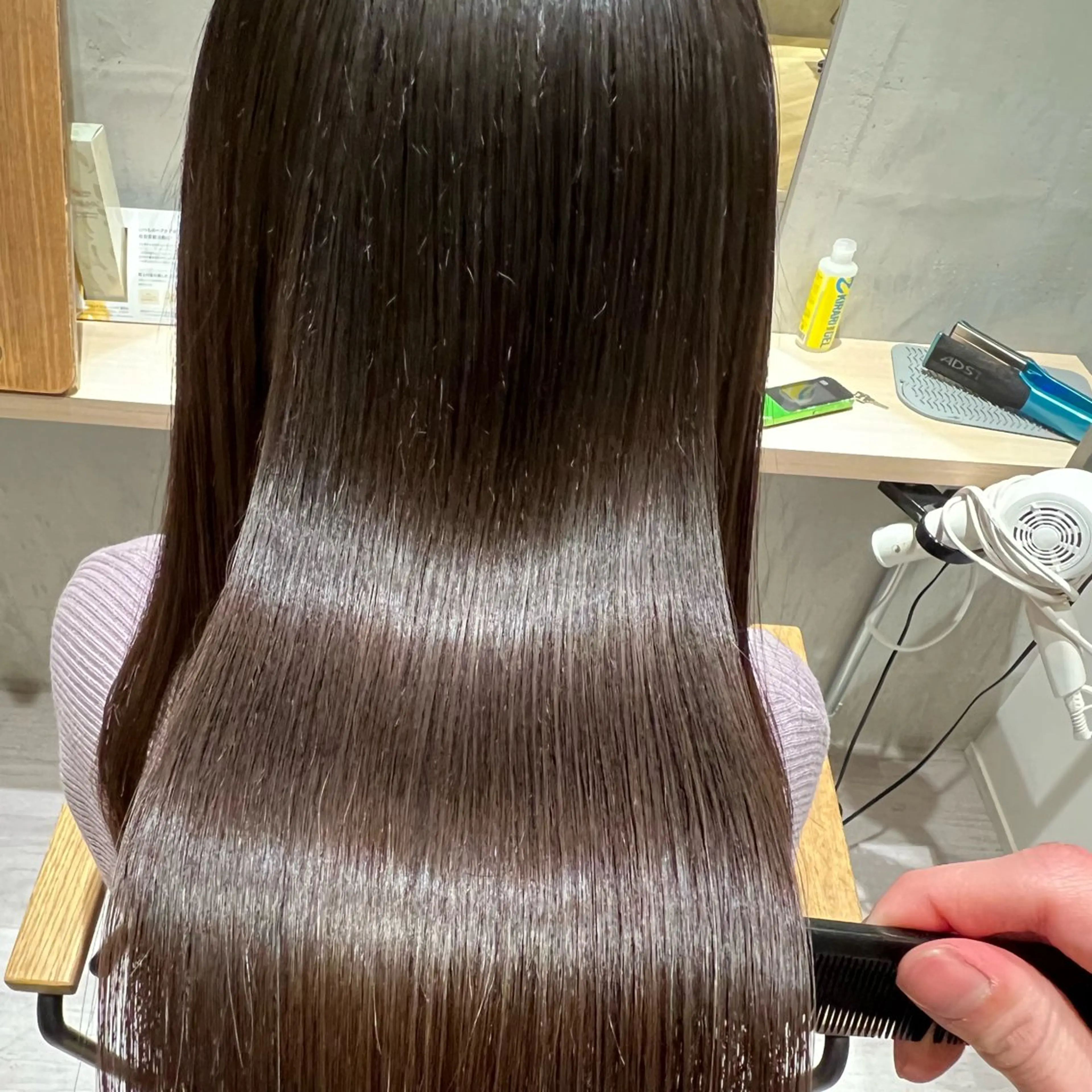 ロング トリートメント カット 縮毛矯正 トリートメント 美髪矯正特化 花川大樹のヘアスタイル