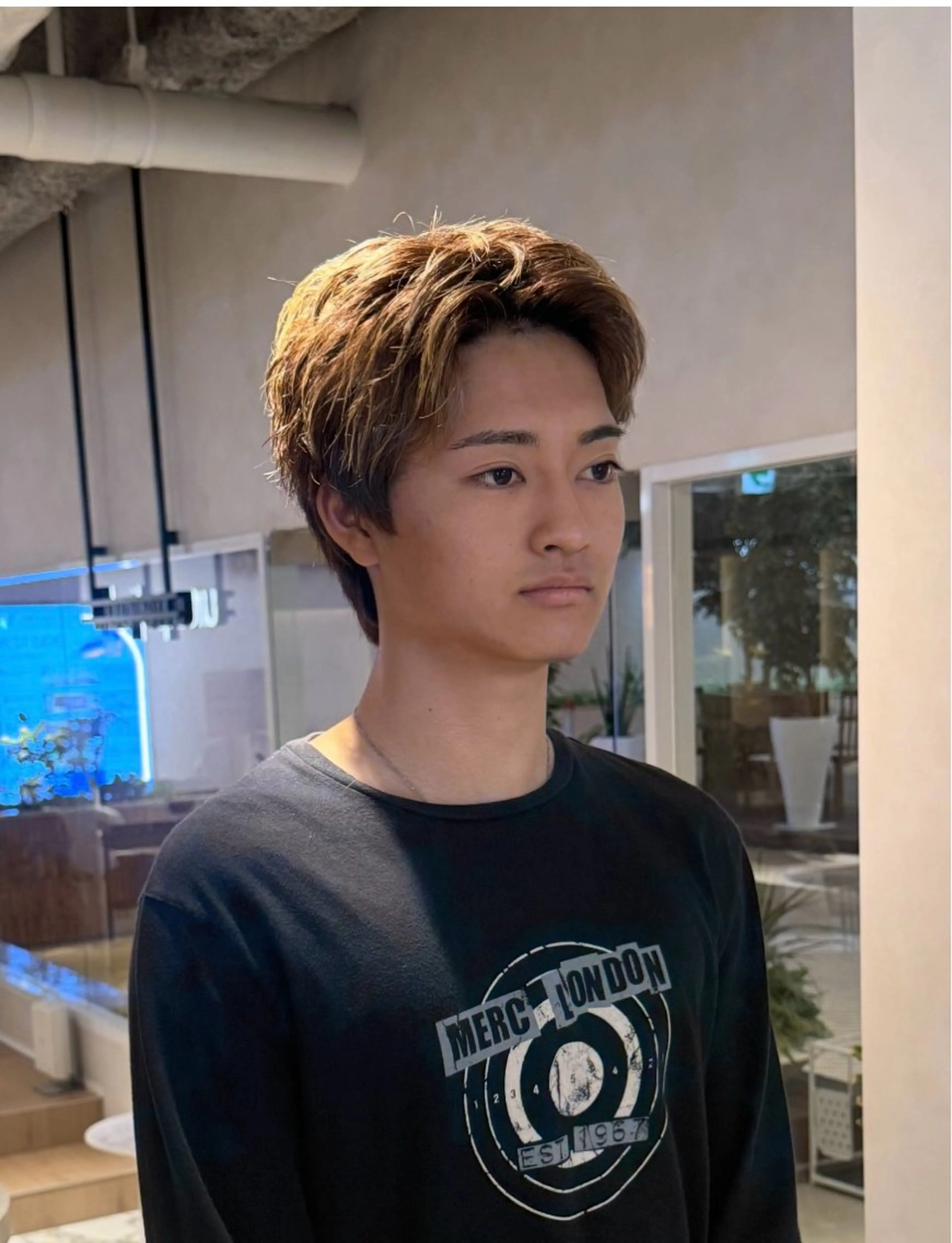 カラー メンズ ヘアカラー 17日空き有り natsumiのヘアスタイル