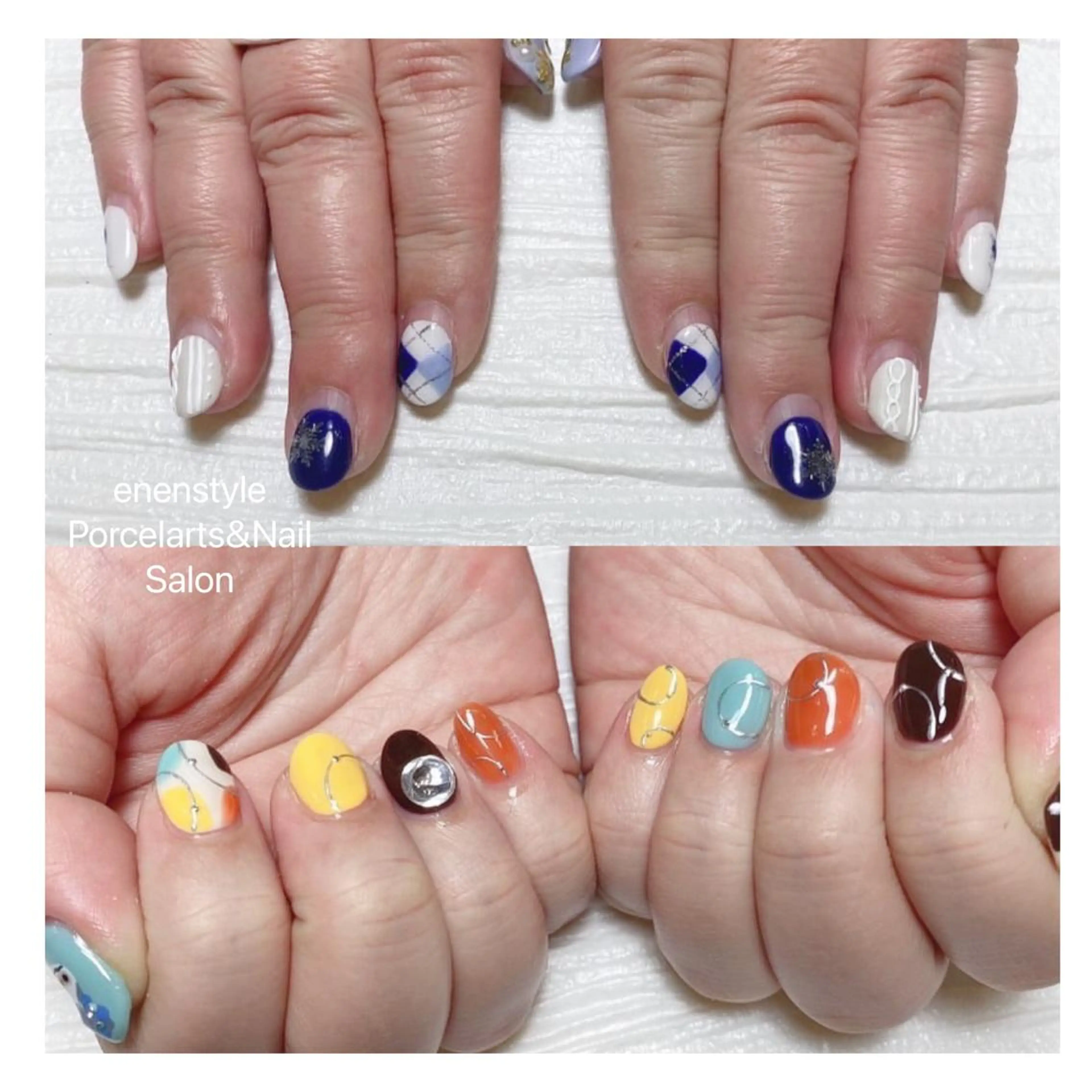 ミディアム ネイル ハンドネイル 👑enen style👑のネイルデザイン