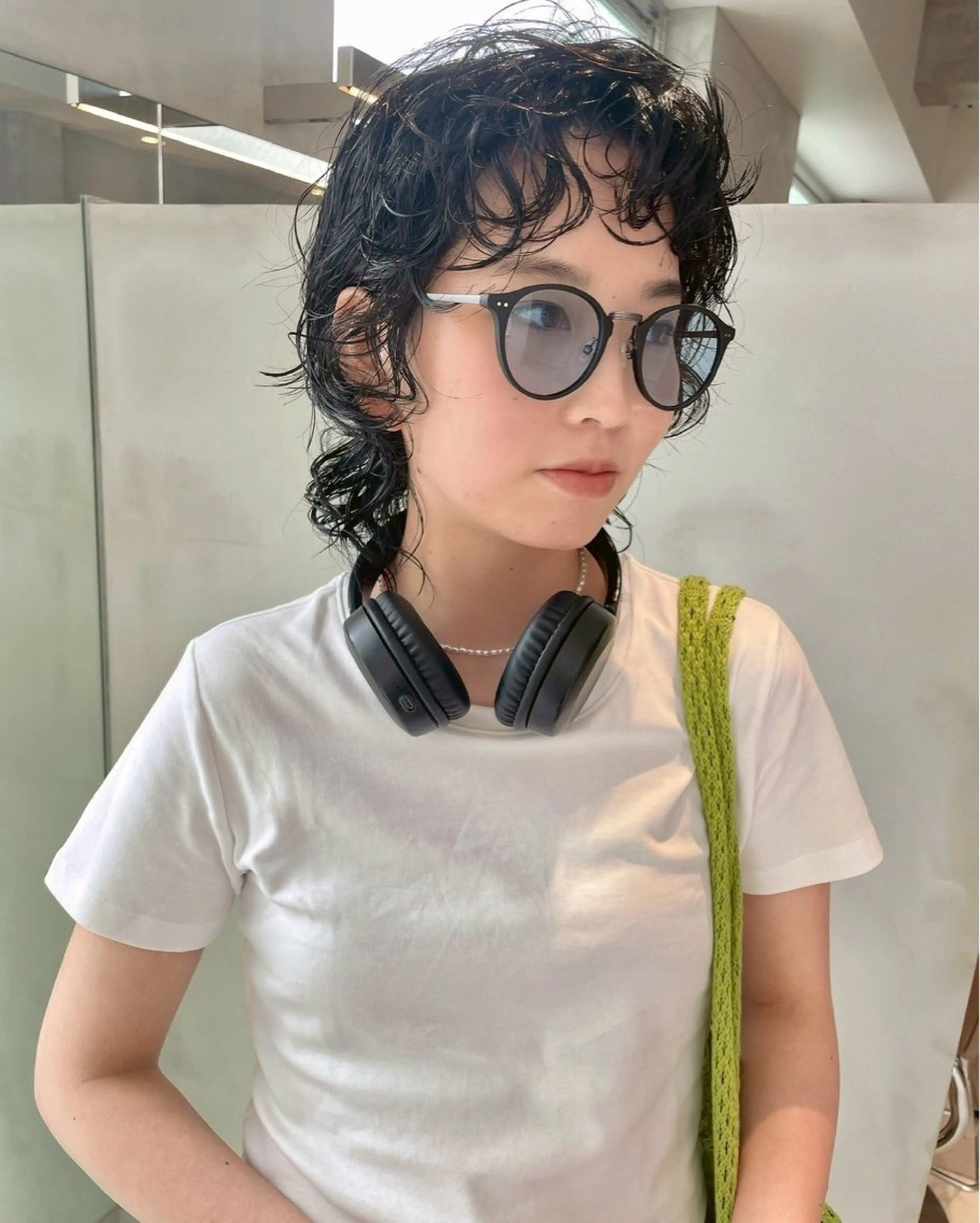 ショート パーマ 透明感ハイトーン/ レイヤー/セイナのマツエク・マツパデザイン