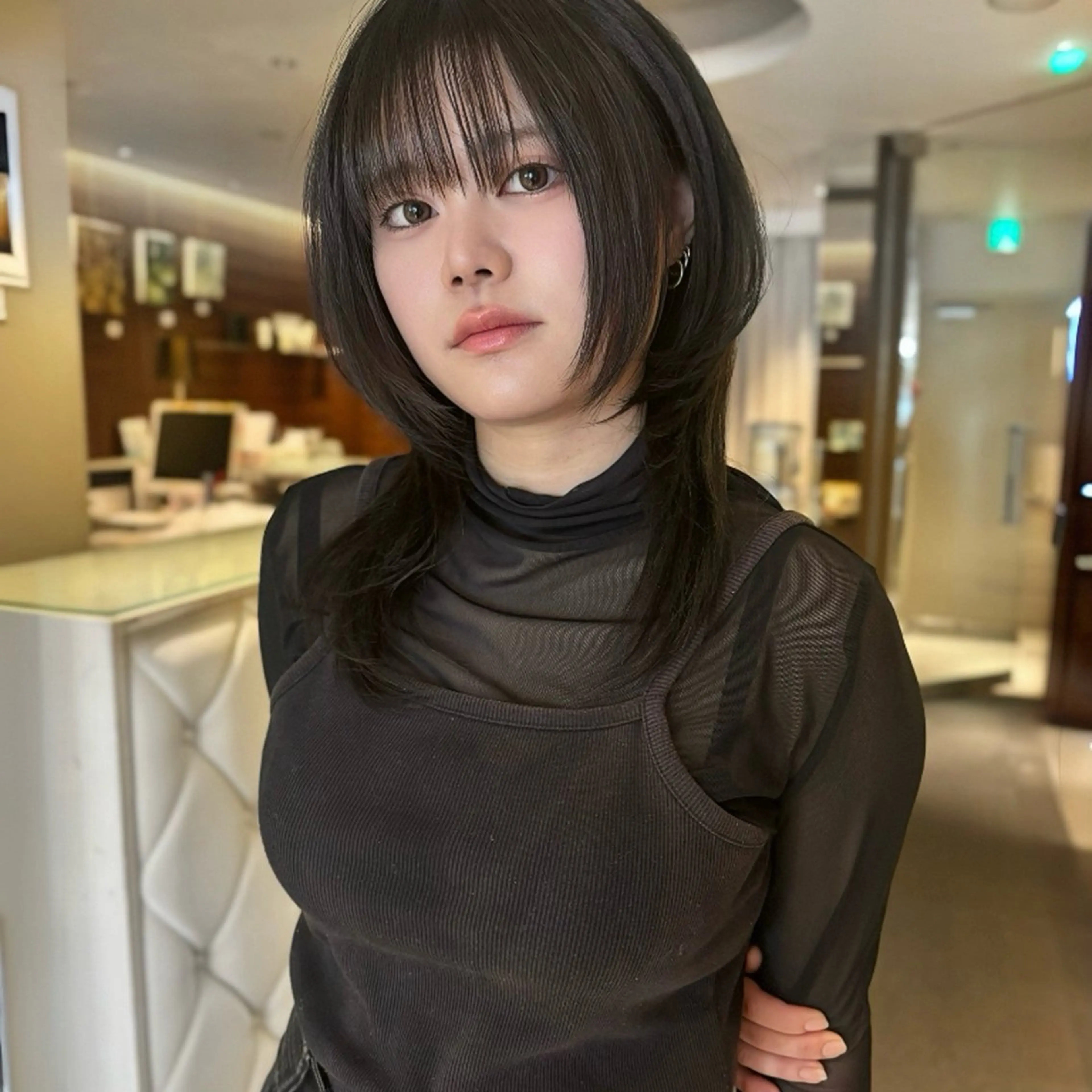 【aespa KARINA風】ハッシュカット【予約時にご自身の写真をお送り下さい】の写真