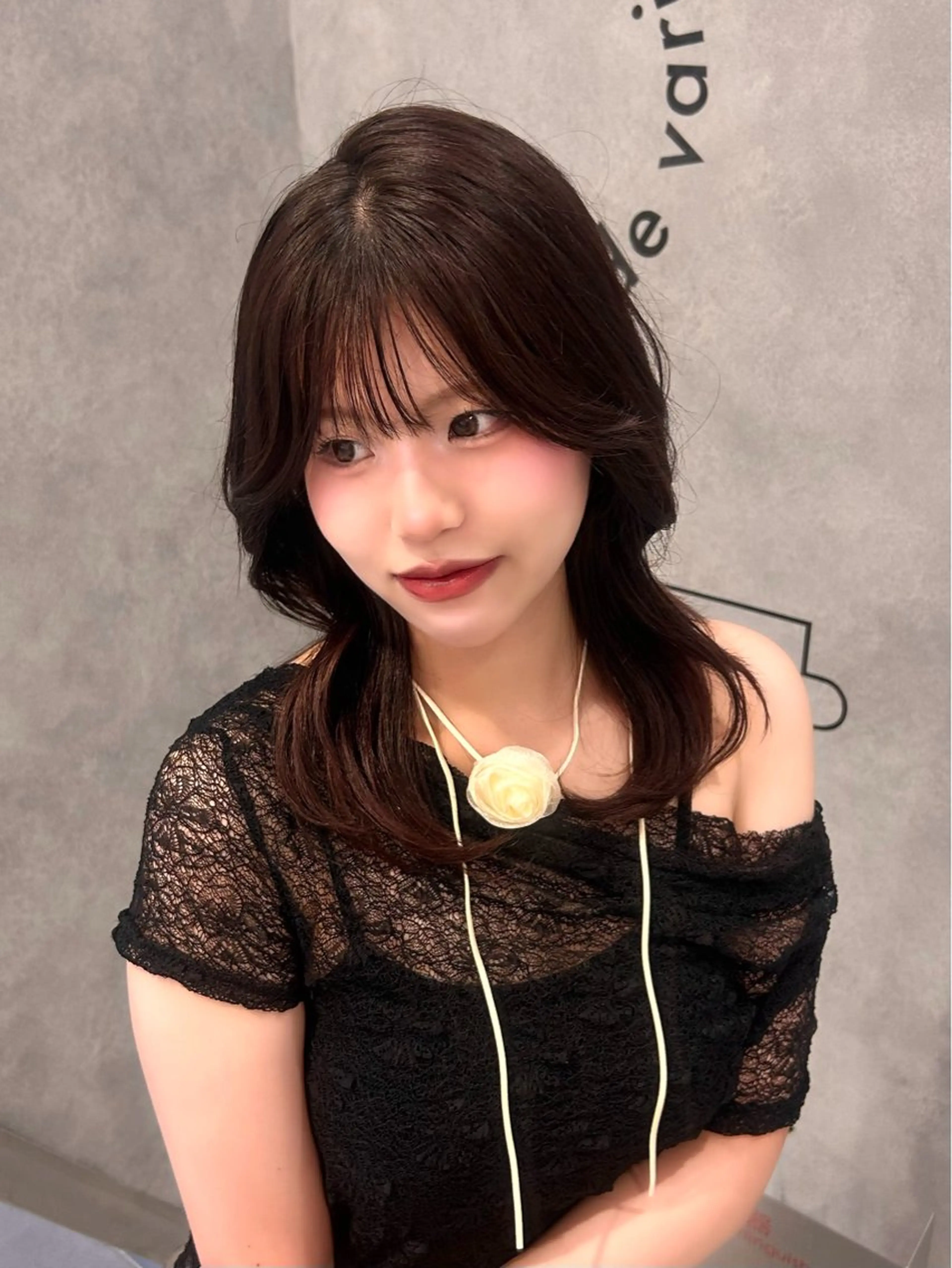 ミディアム 曽木 柚季のヘアスタイル