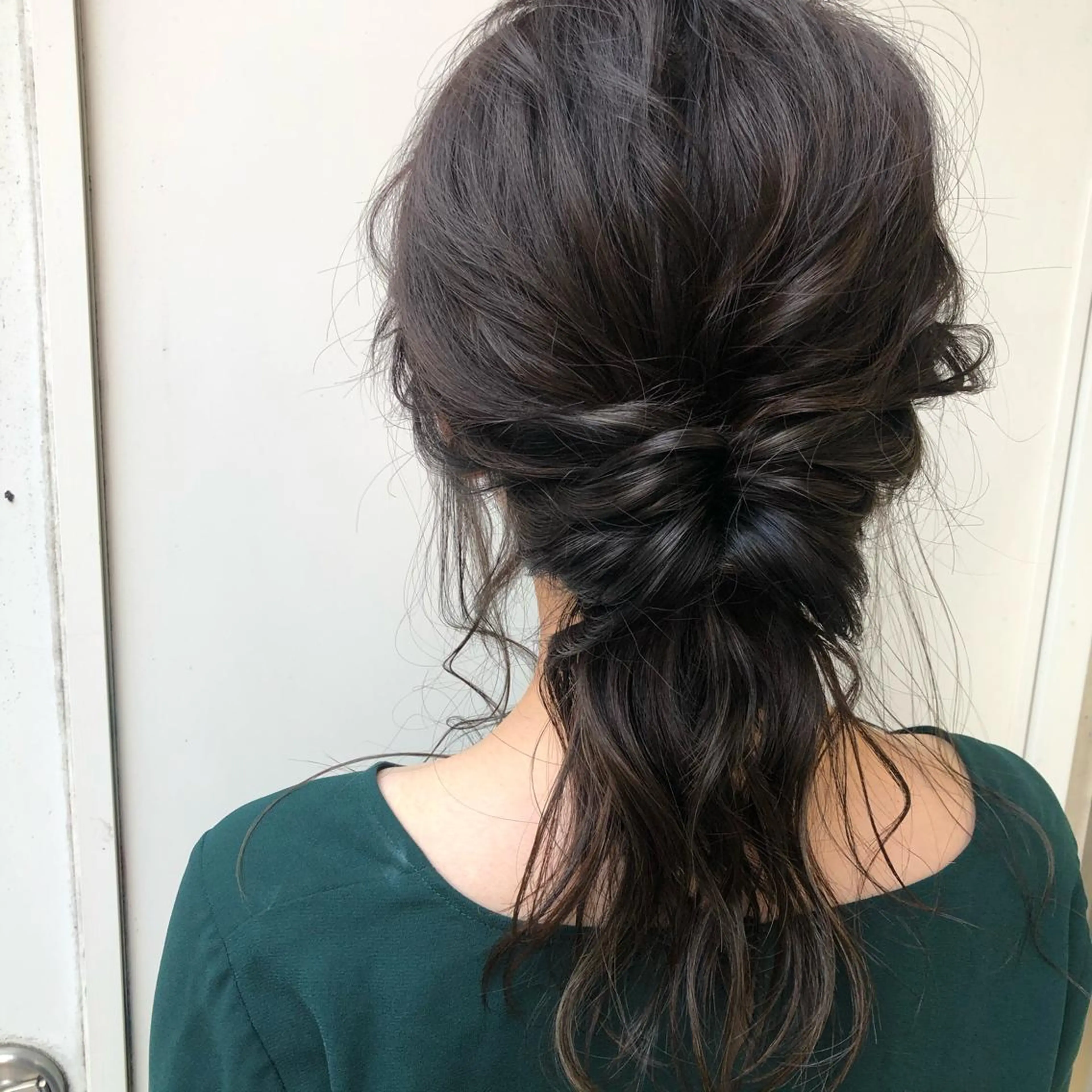 ミディアム カラー パーマ ヘアアレンジ 暖色ボブ 🍊rikakoのヘアスタイル