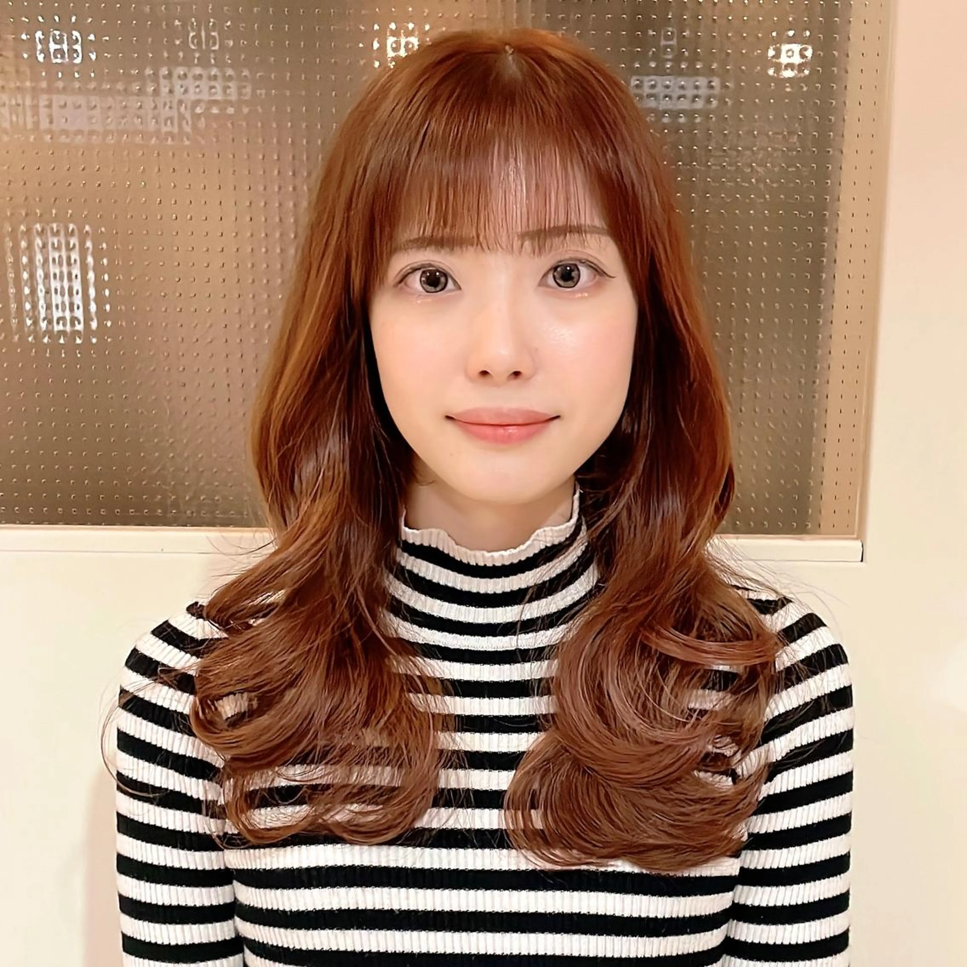 ロング カット ヘアカラー トリートメント 🌹ハッシュカット、 レイヤー韓国ヘア🌹のヘアスタイル