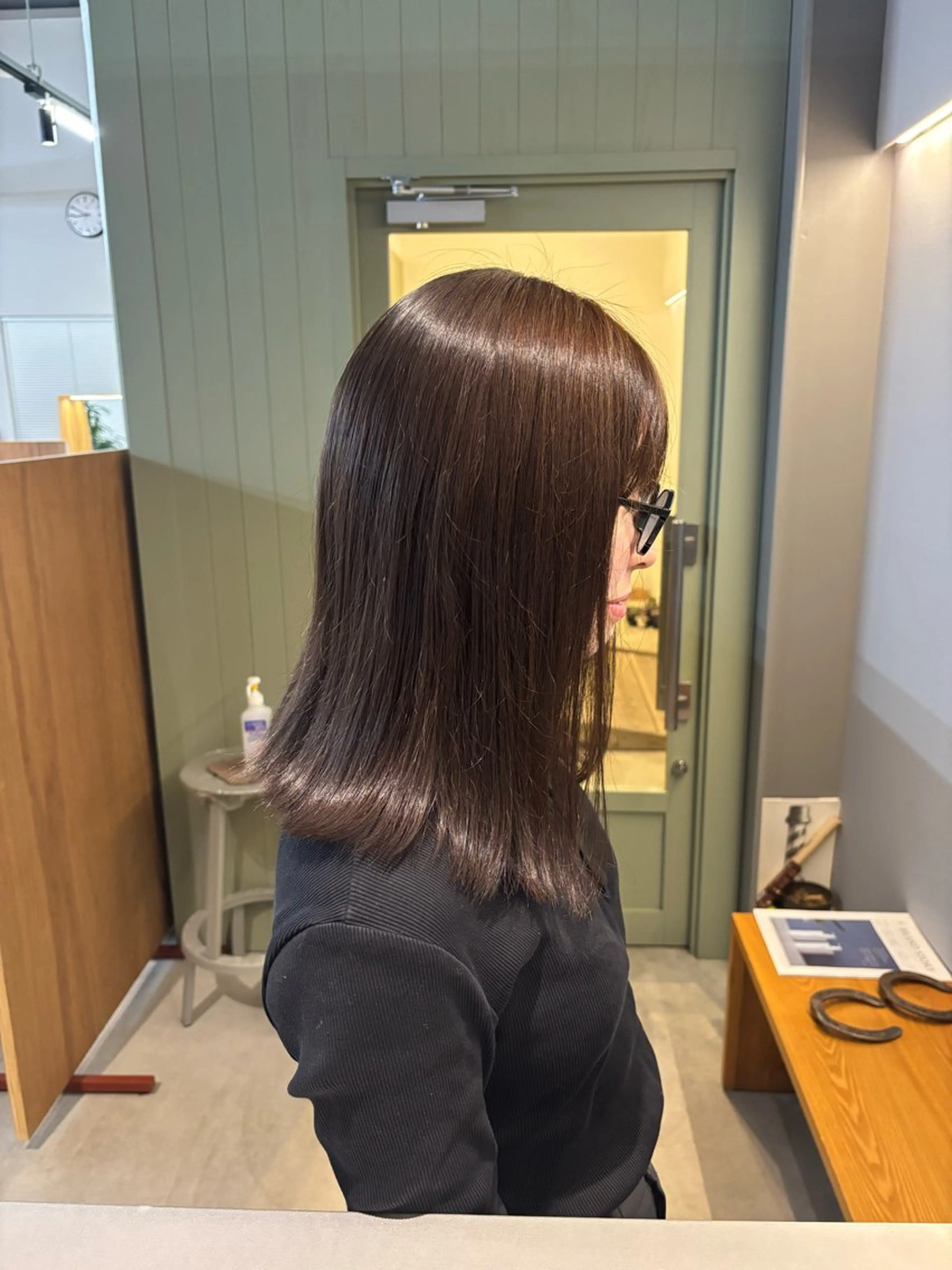 カラー ベージュカラー オリーブベージュ 北森 愛唯のヘアスタイル