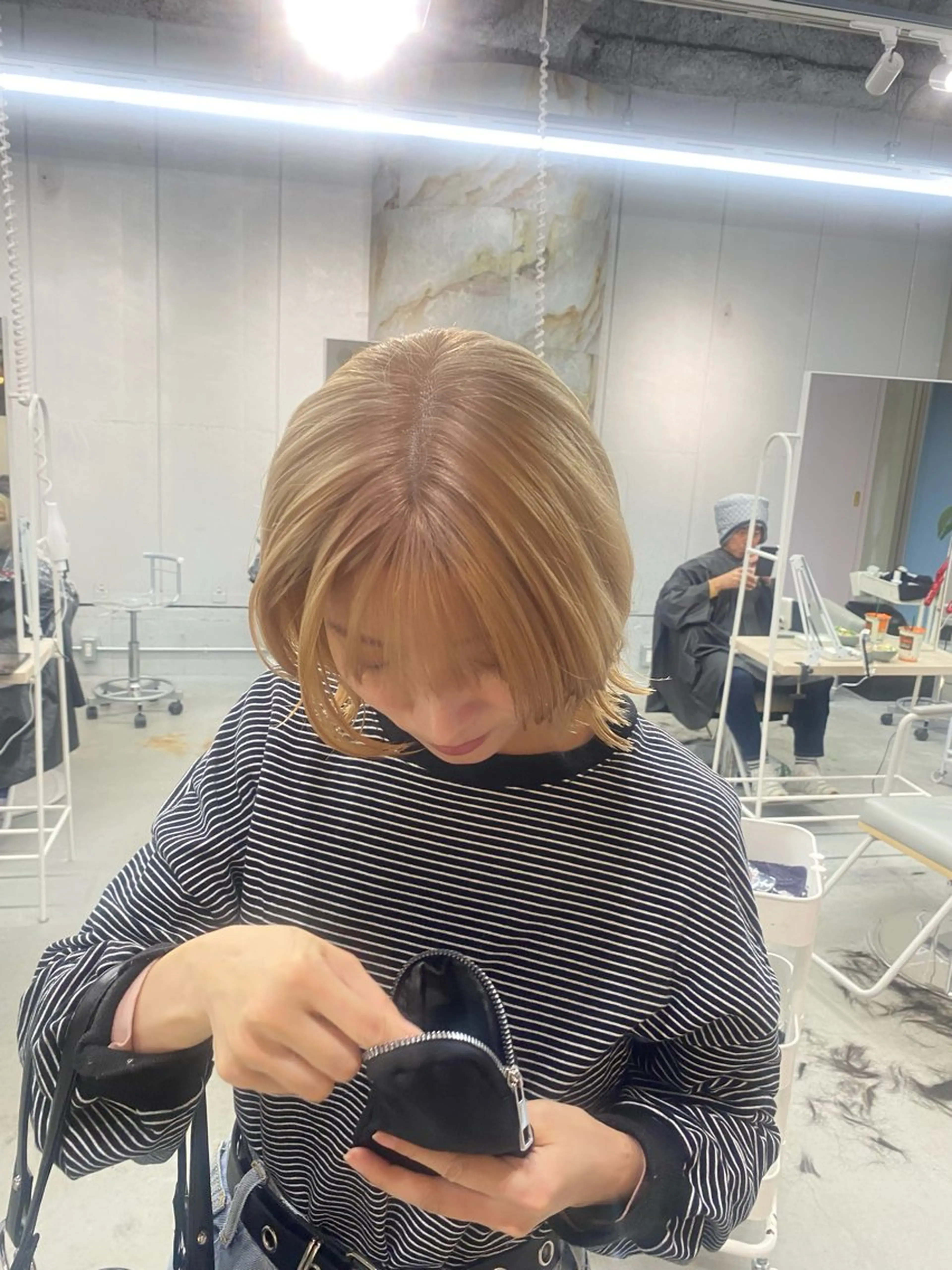ショート カラー ヘアカラー 前橋 姫奈のヘアスタイル