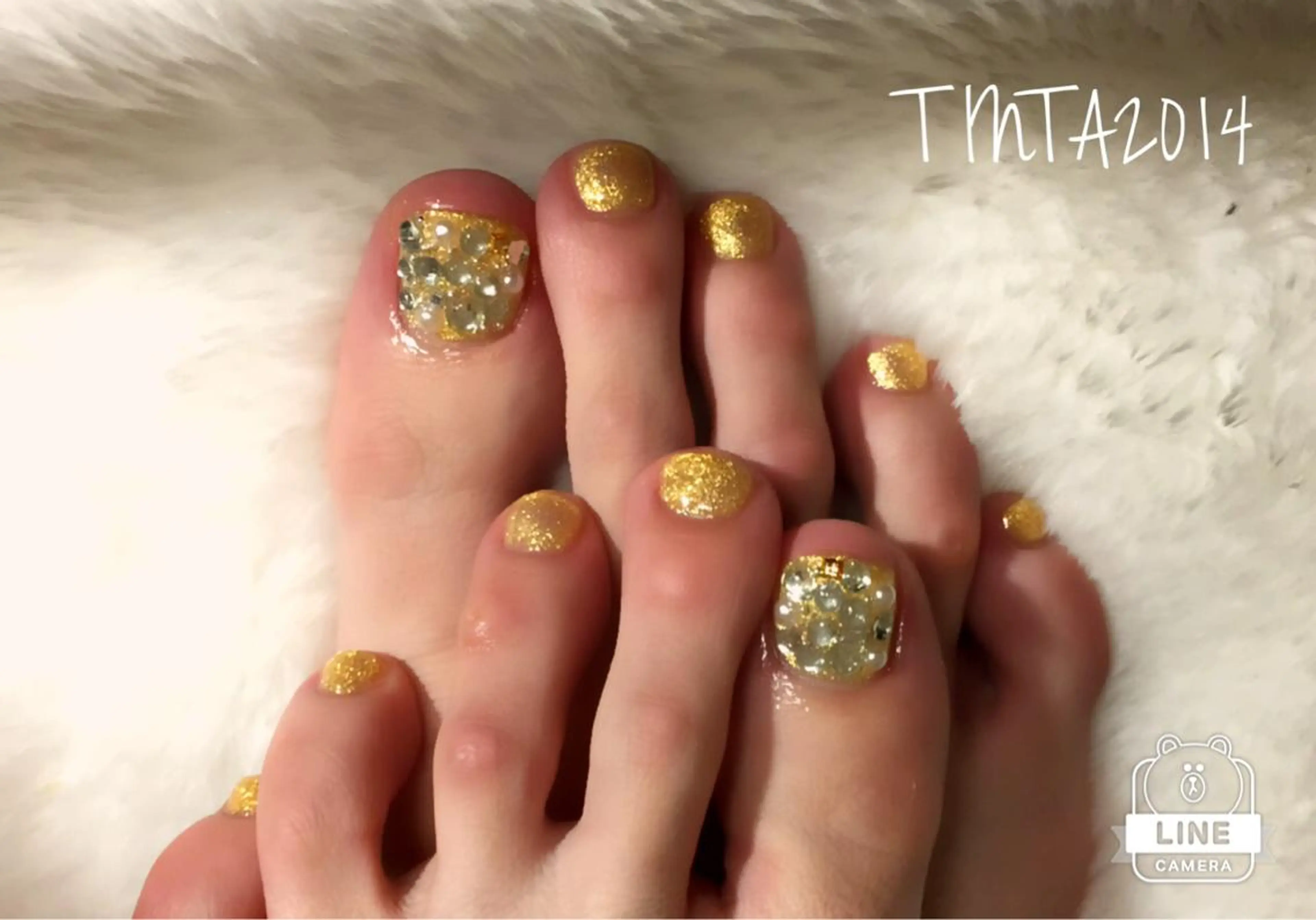 ネイル ゴールド ネイルサロン ティンタ所属・馬場 典子のネイルデザイン
