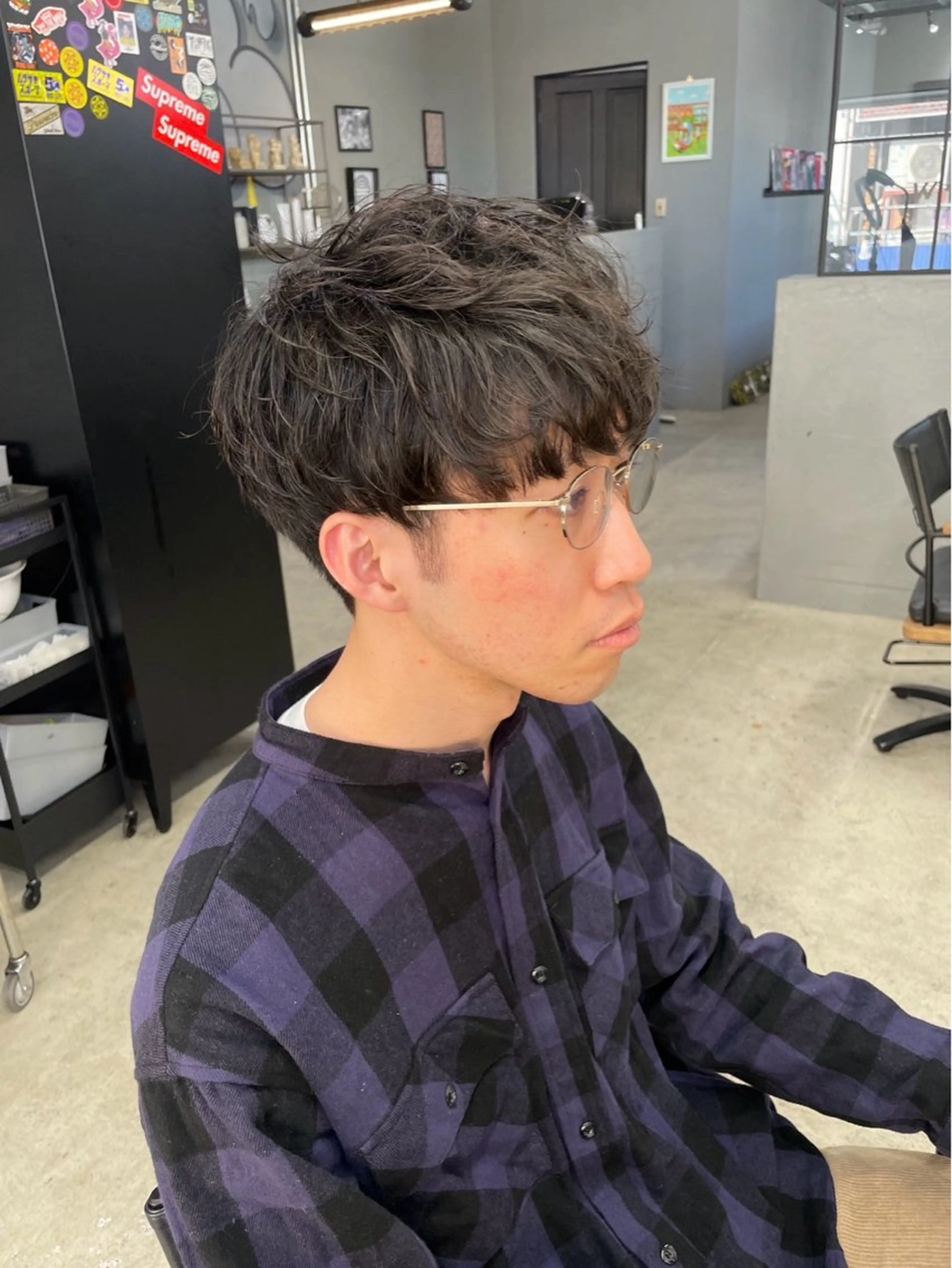 ショート パーマ メンズ メンズ専門サロン wokeのヘアスタイル