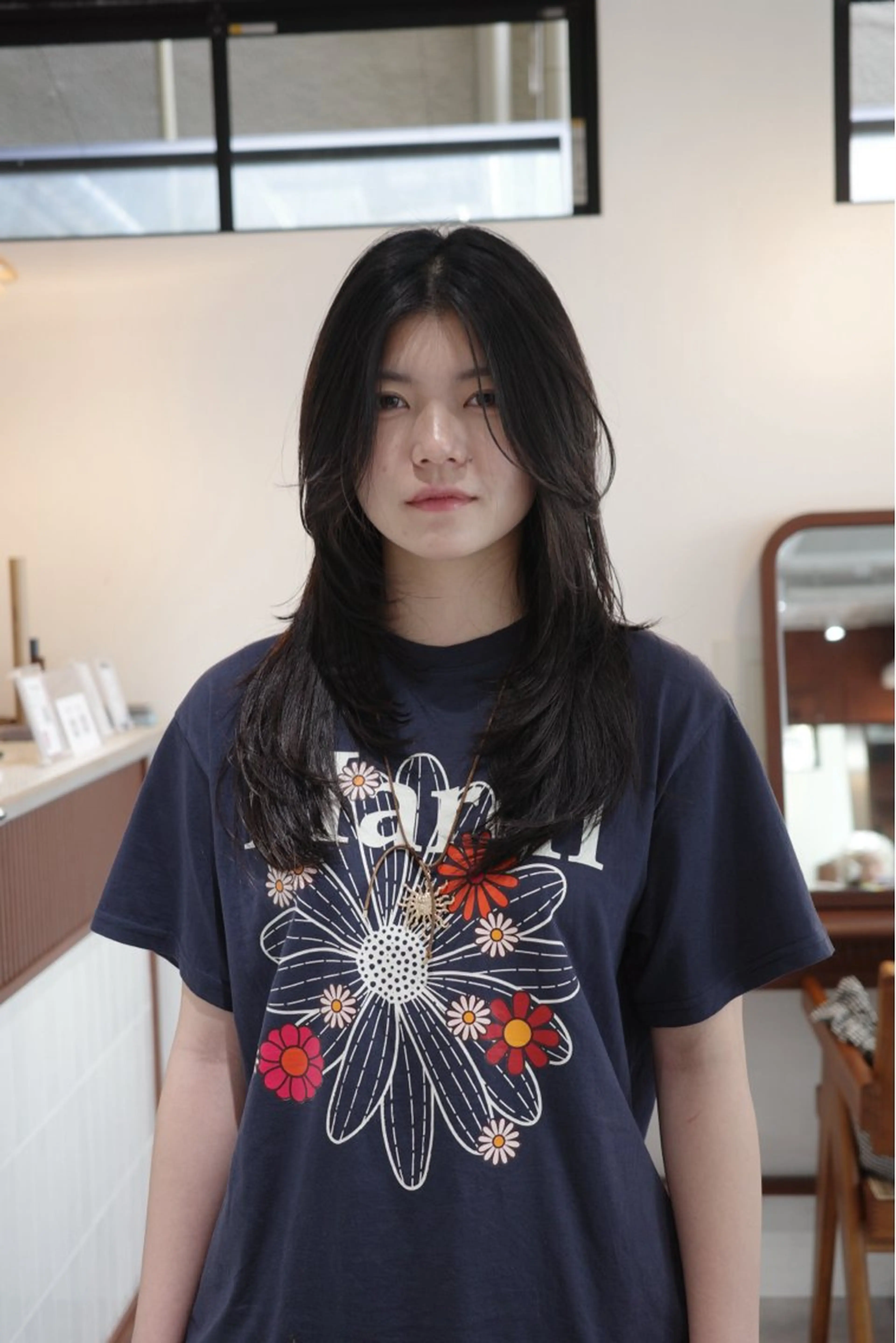 ロング カラー ヘアアレンジ カット ヘアカラー トリートメント opus 店長大和 レイヤー/赤み消しのヘアスタイル