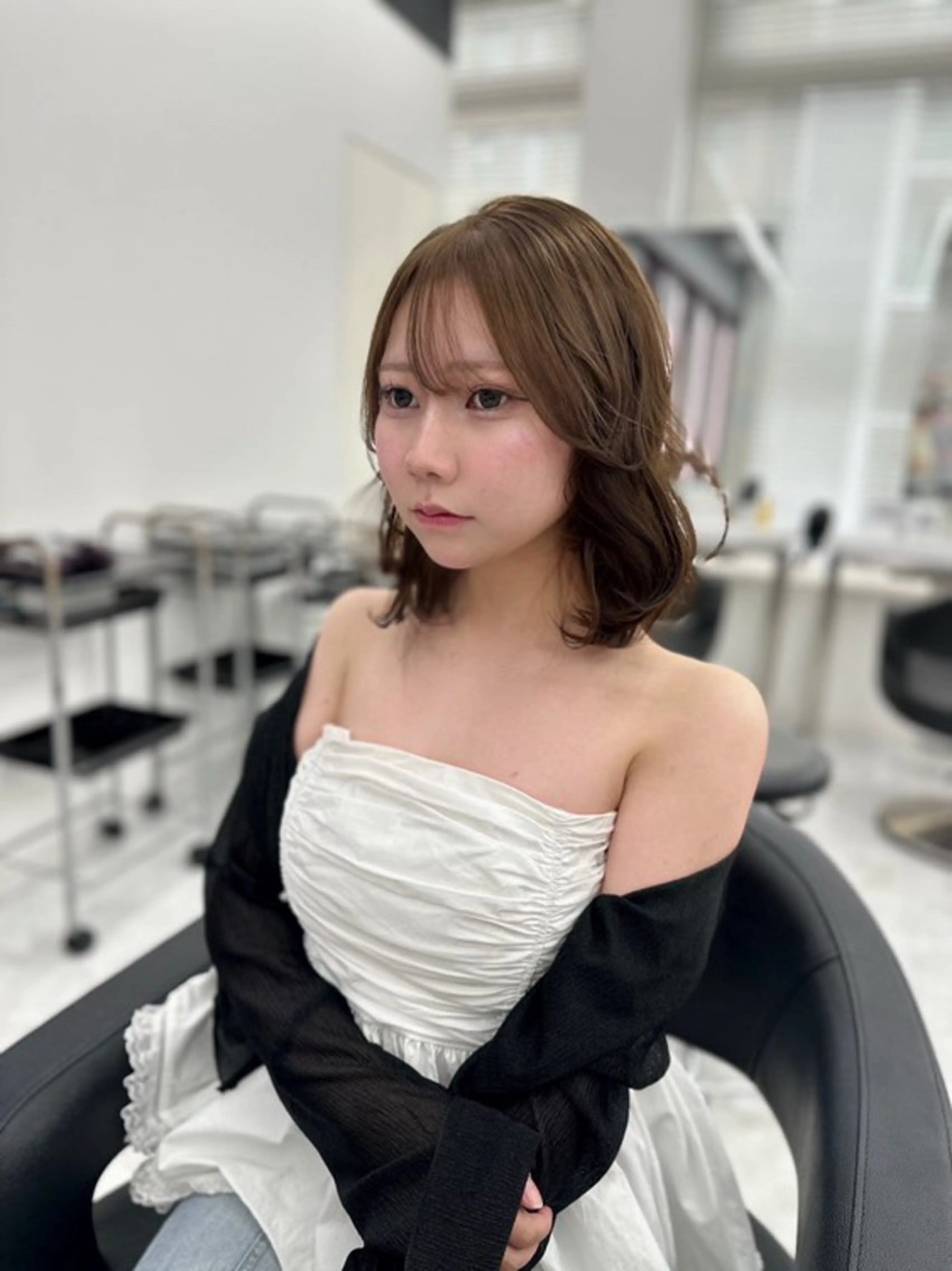 ロング カラー パーマ ヘアアレンジ メンズ キッズ ♥️韓国ヘア レイヤー♥️ゆりのヘアスタイル