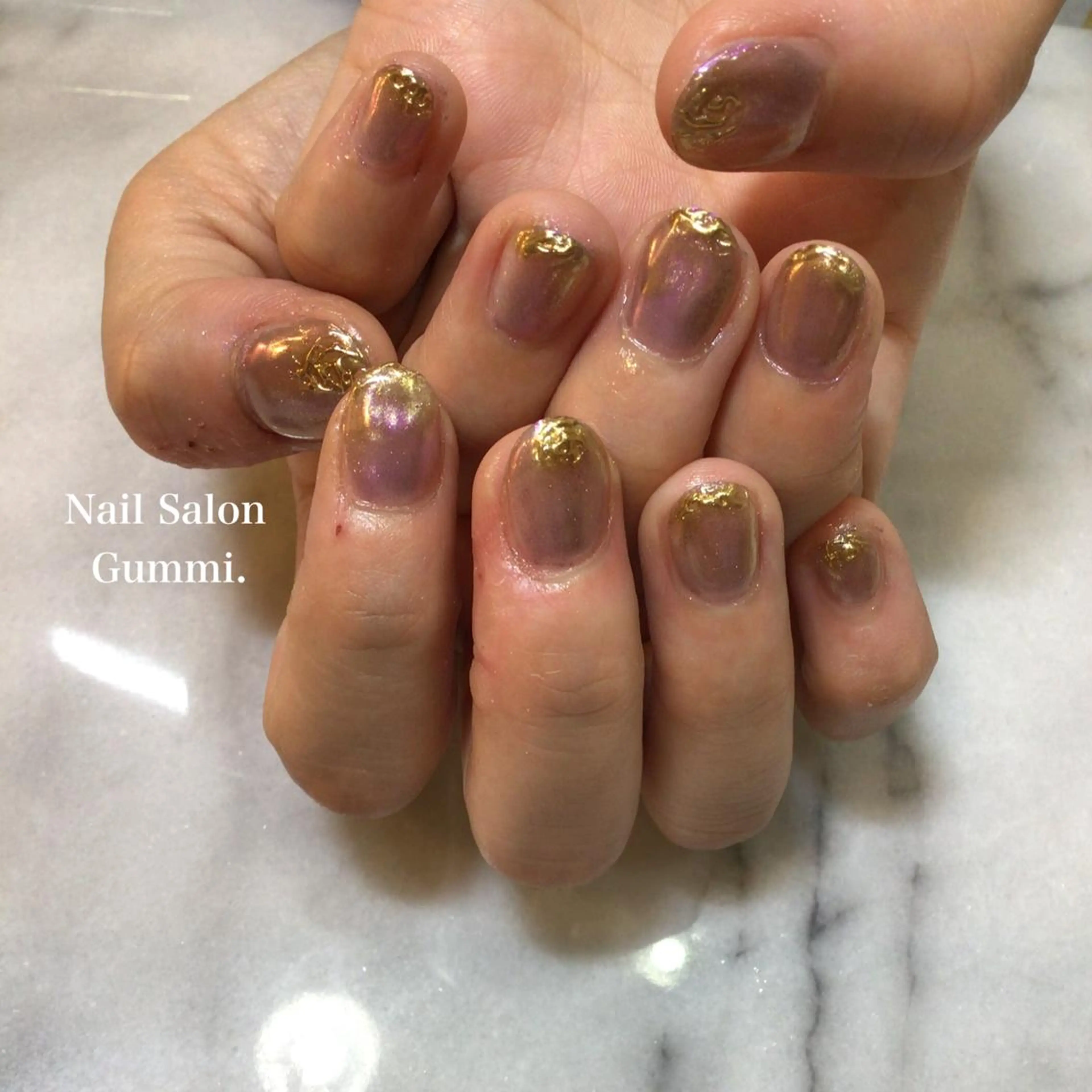 ネイル キラキラネイル 韓国ネイル ラメ(グリッター) ミラーネイル ニュアンスネイル Nail Salon Gummi.のネイルデザイン