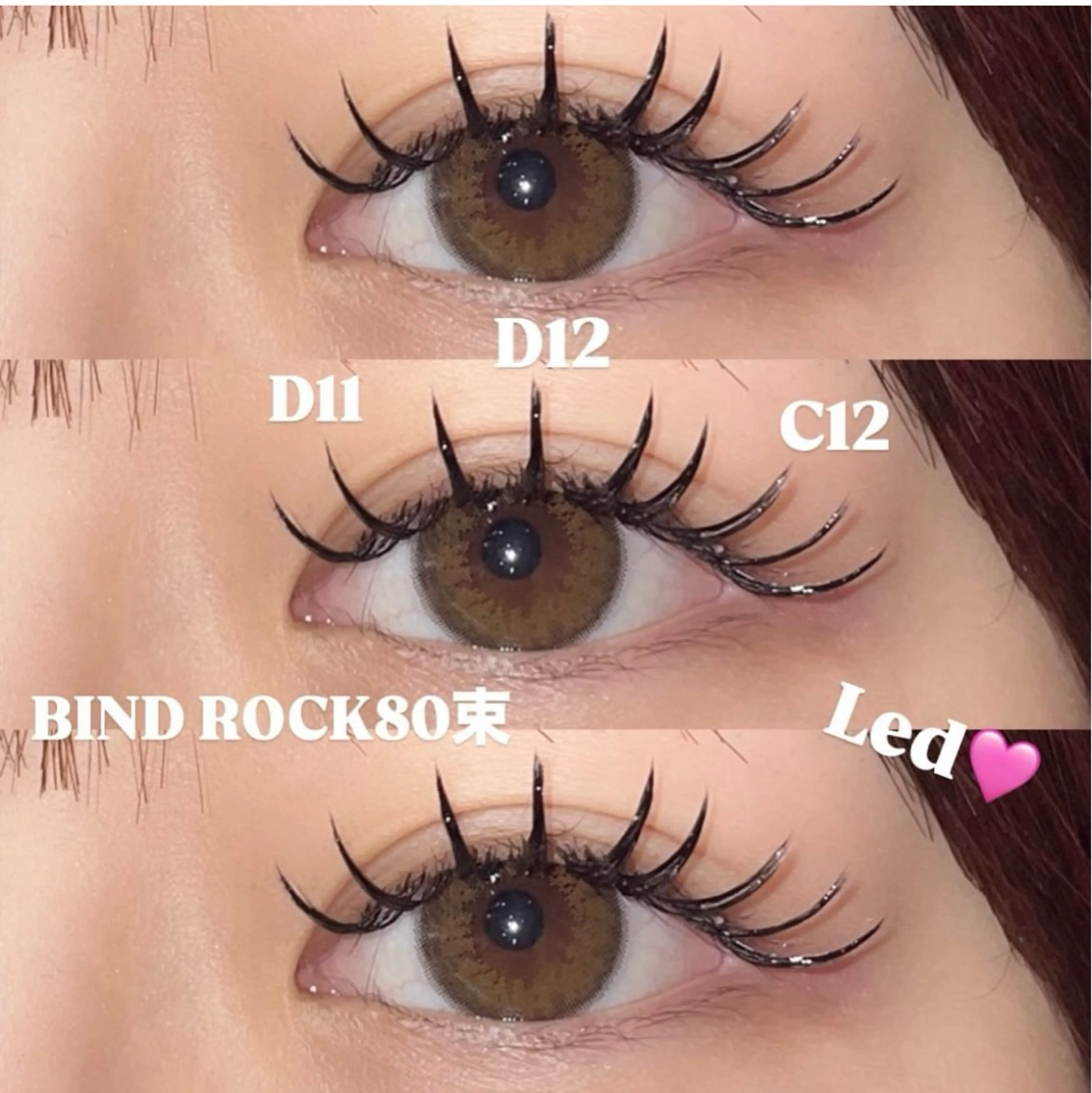 マツエク・マツパ BAMBI KANAのマツエク・マツパデザイン