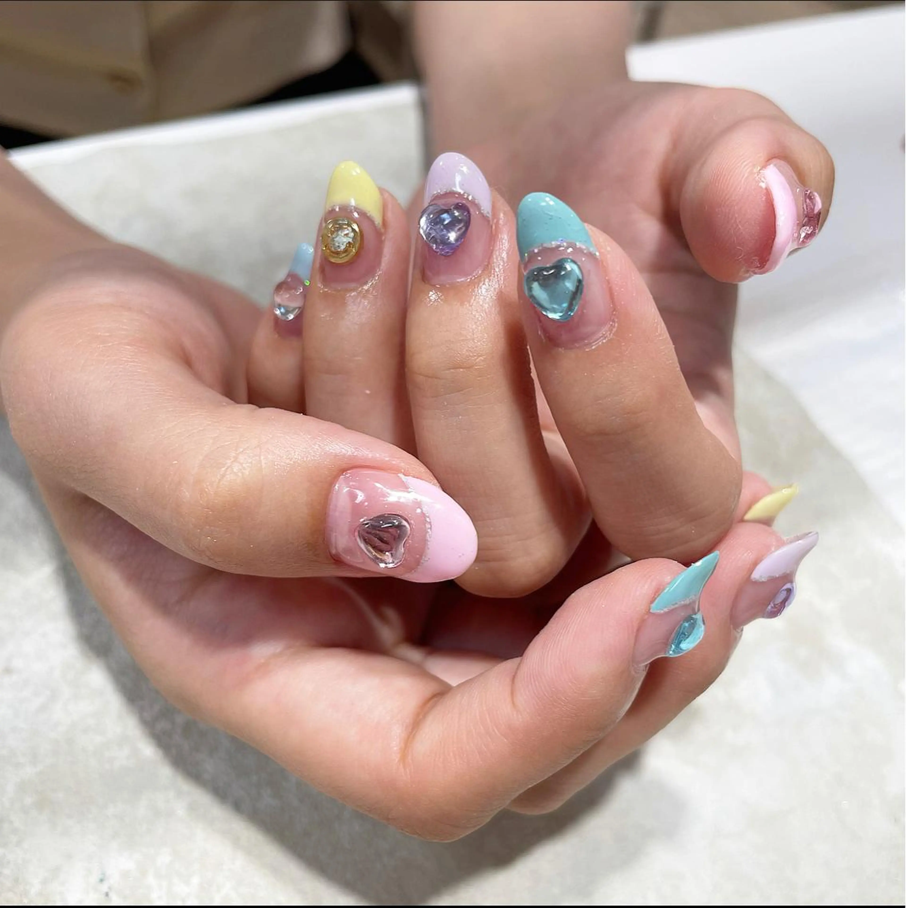 ネイル フレンチネイル rina eye&nailのマツエク・マツパデザイン