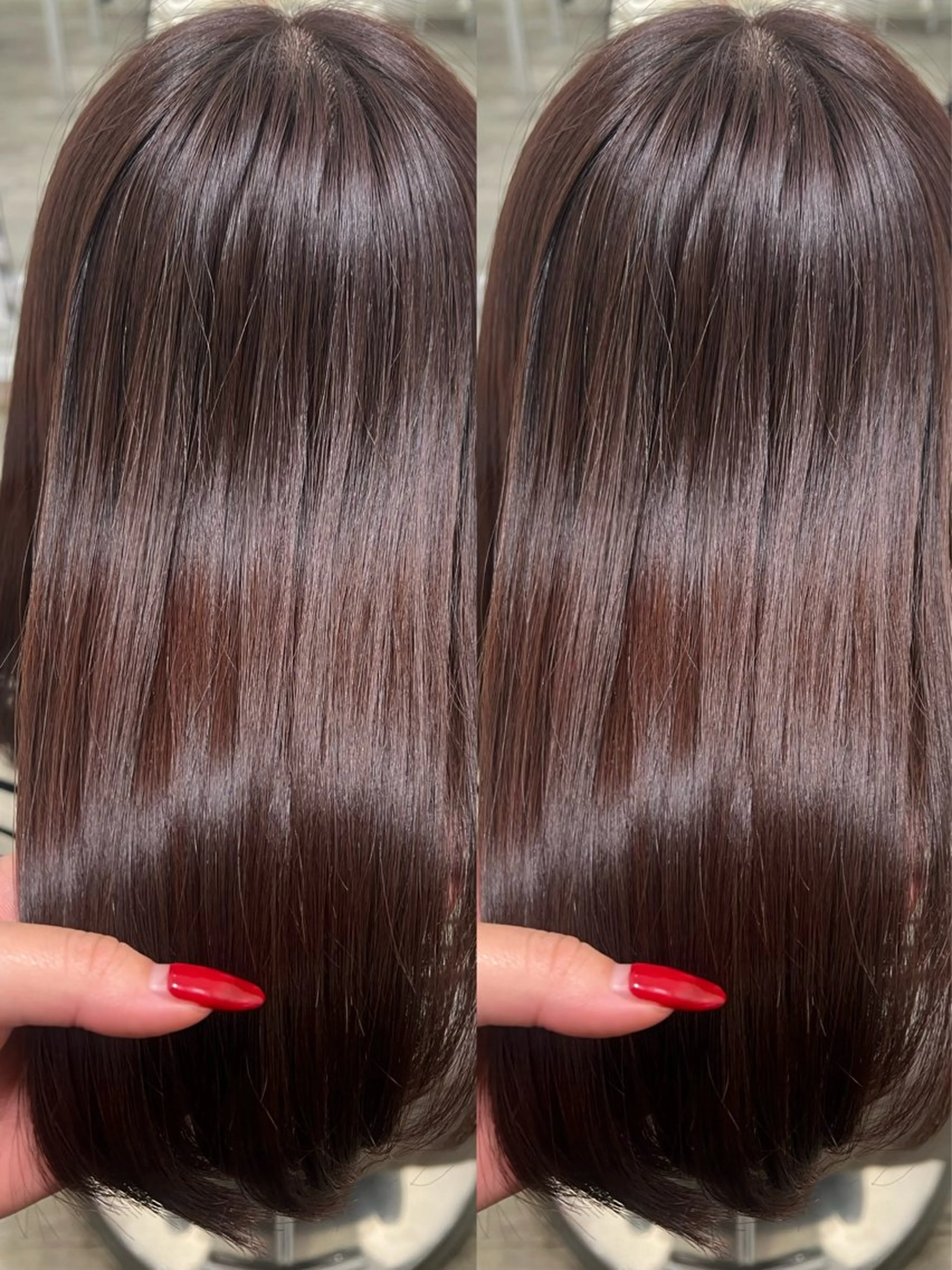 カラー カット トリートメント ✨韓国レイヤー🦋 リピートNO.1✨のヘアスタイル