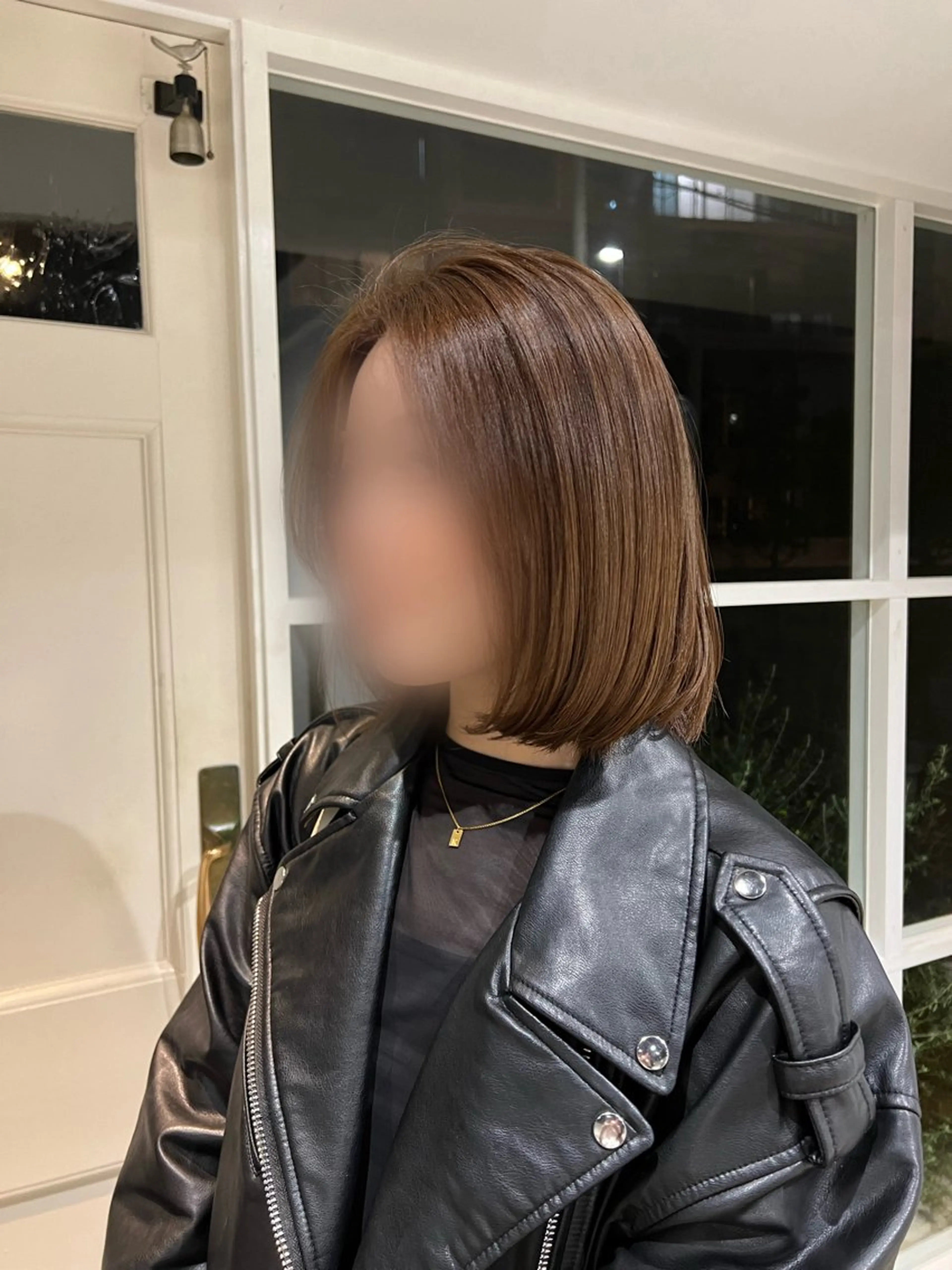 カラー ベージュカラー 透明感カラー カットモデル 花穂のヘアスタイル