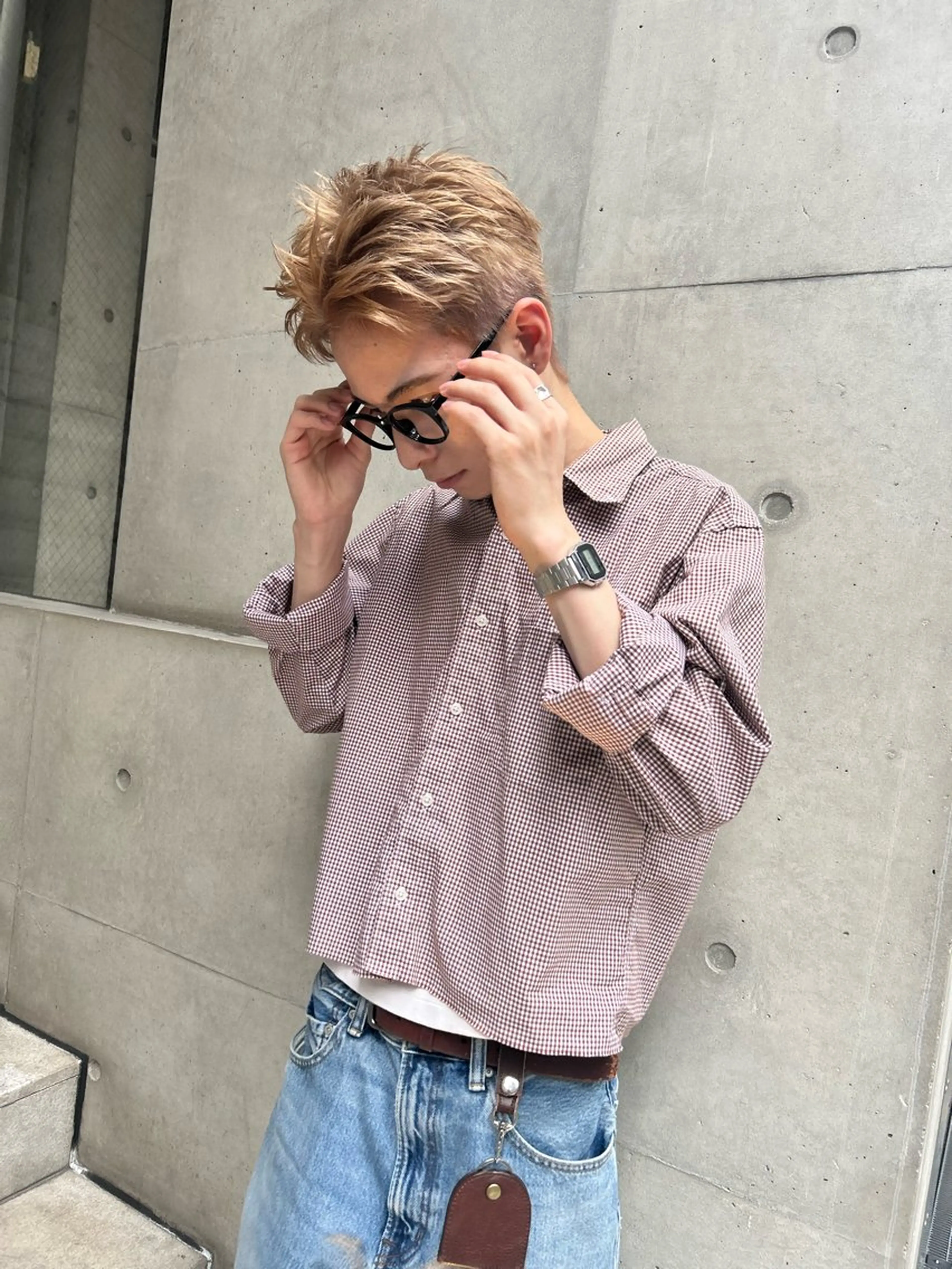 ショート カット ヘアカラー トリートメント L STUDIO所属・ハイトーン/ブリーチ 🧁soraのヘアスタイル