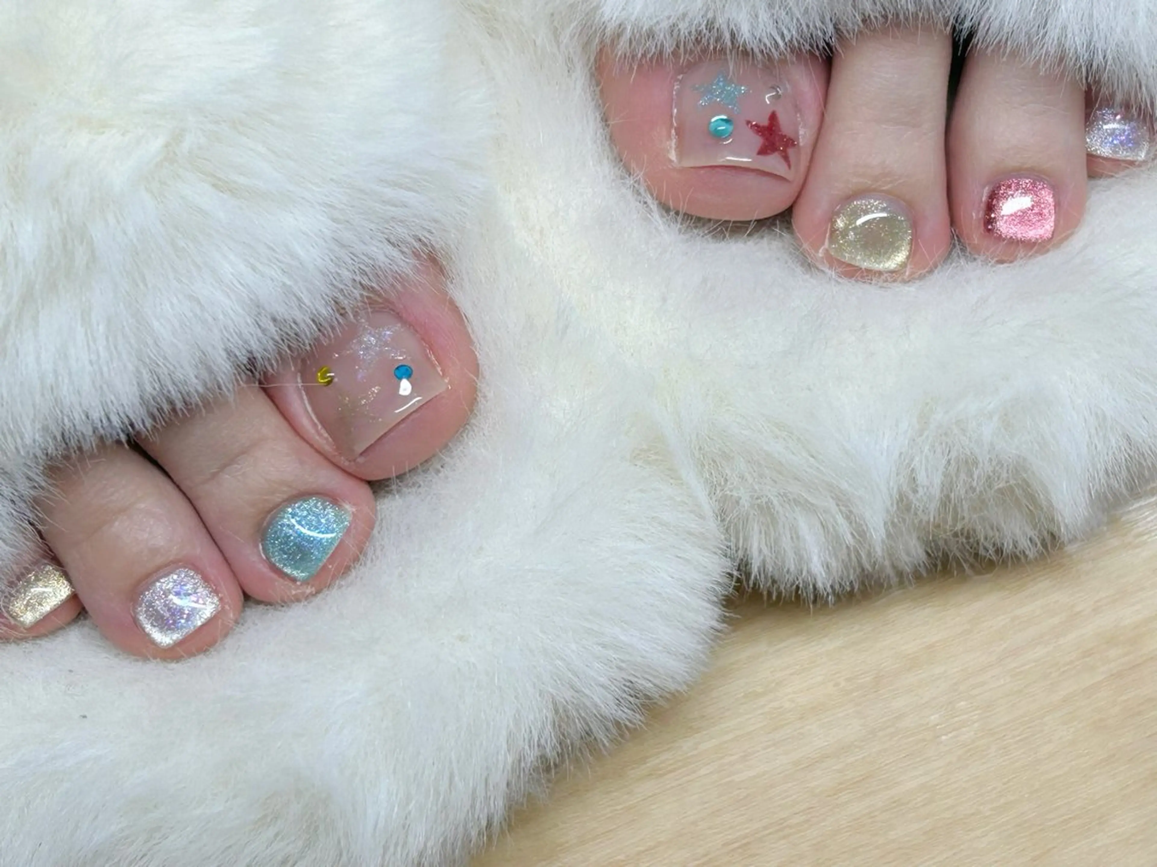 ネイル アートネイル チークネイル 成人式 入学式 長さ出し フットネイル Lino Nailのネイルデザイン