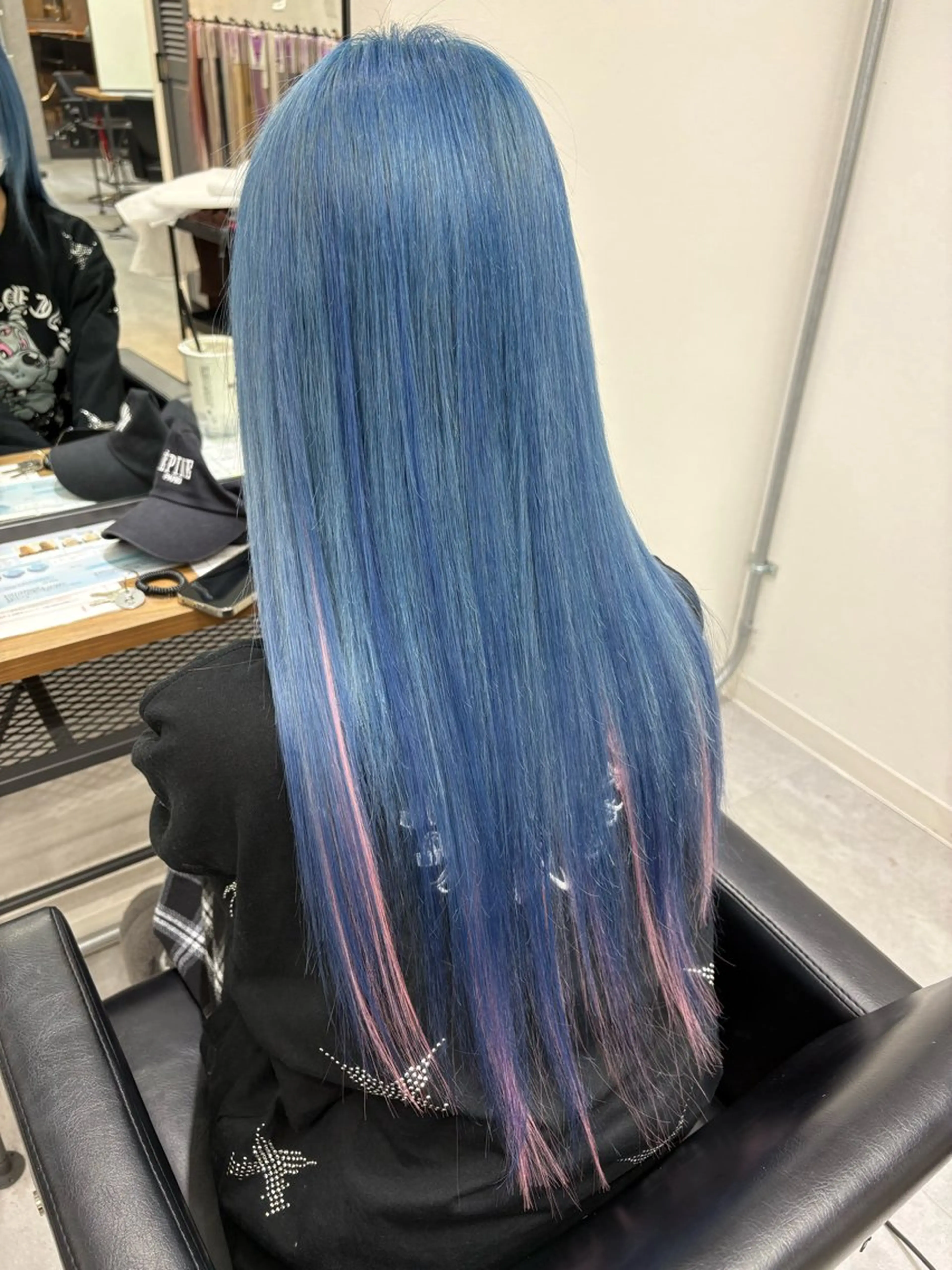 ロング カラー ダブルカラー ロング KEISUKE🐶 カラー✨エクステのヘアスタイル