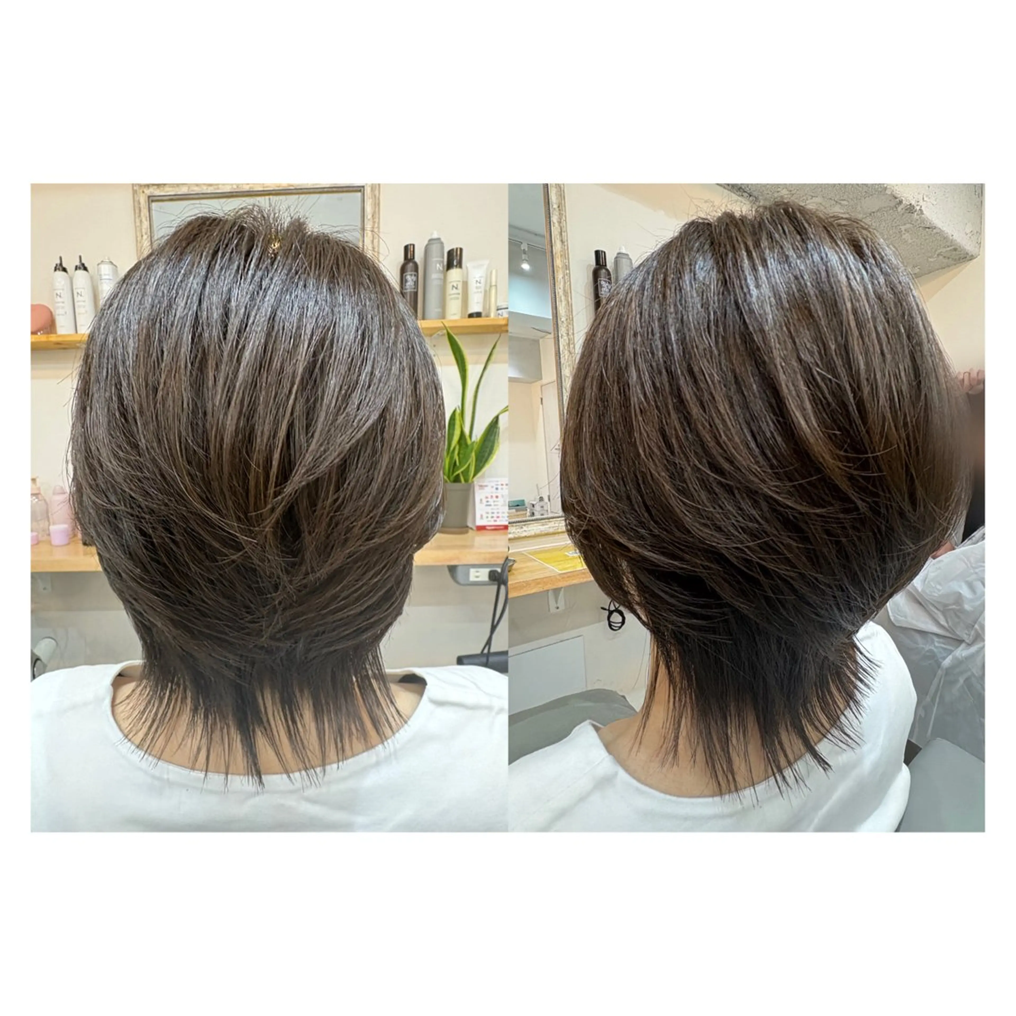 ショート ショートヘア ウルフカット レイヤーカット・ 縮毛矯正 星野のヘアスタイル